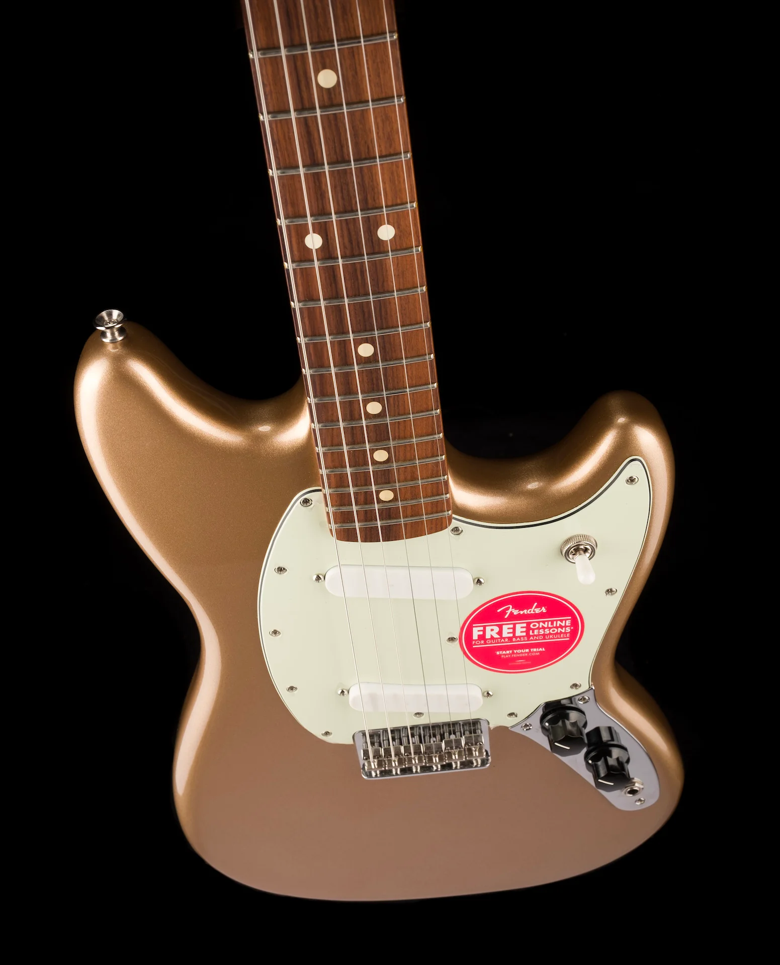 Used Fender Player Mustang Firemist Gold - Image 4