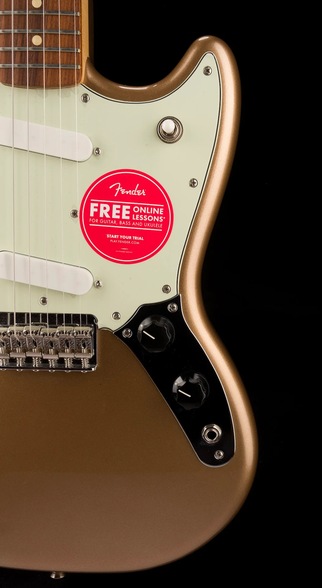 Used Fender Player Mustang Firemist Gold - Image 9