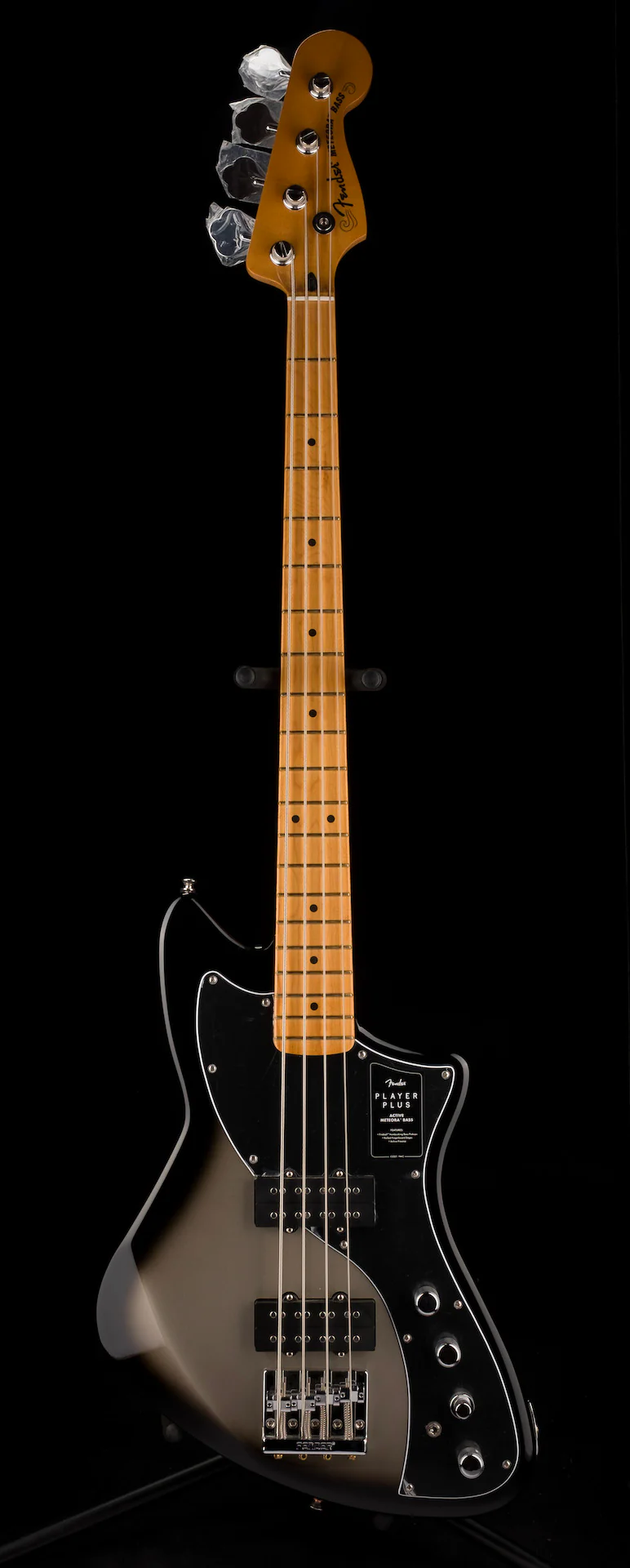 Used Fender Player Plus Active Meteora Bass Silverburst with Gig Bag - Image 2