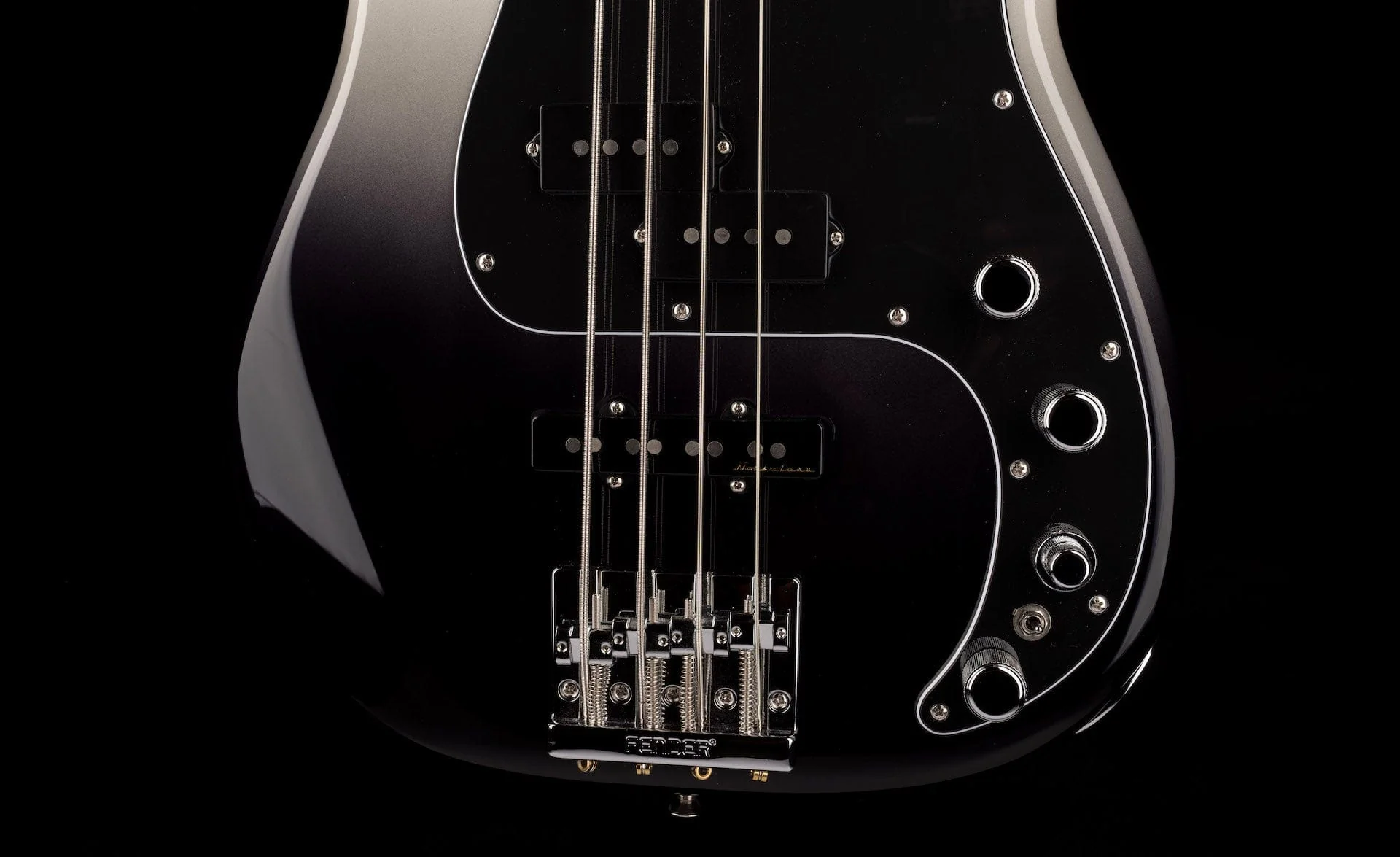 Used Fender Player Plus Active Precision Bass Silver Smoke with Gig Bag - Image 5