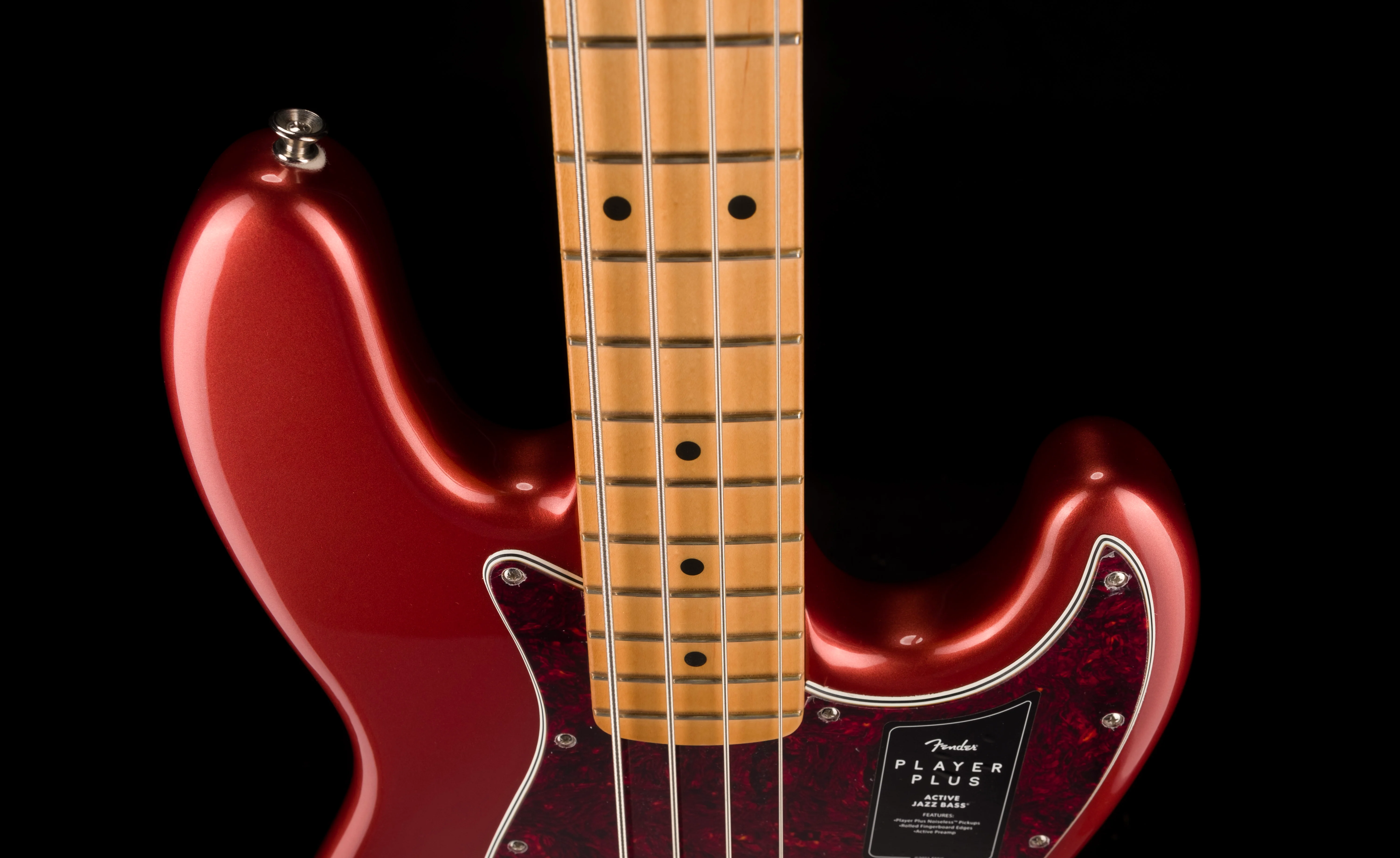 Used Fender Player Plus Jazz Bass Aged Candy Apple Red With Gig Bag - Image 3