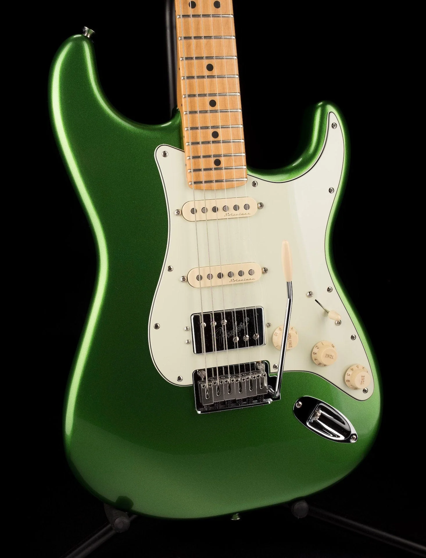 Used Fender Player Plus Stratocaster HSS Cosmic Jade with Gig Bag Serial # MX21077953 - Image 9