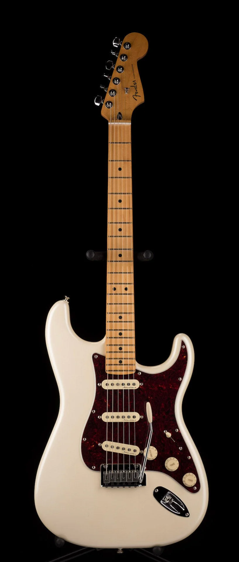 Used Fender Player Plus Stratocaster Olympic Pearl with Gig Bag - Image 2