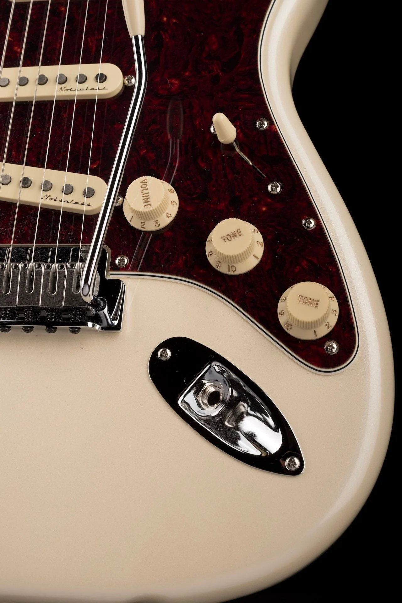 Used Fender Player Plus Stratocaster Olympic Pearl with Gig Bag - Image 8