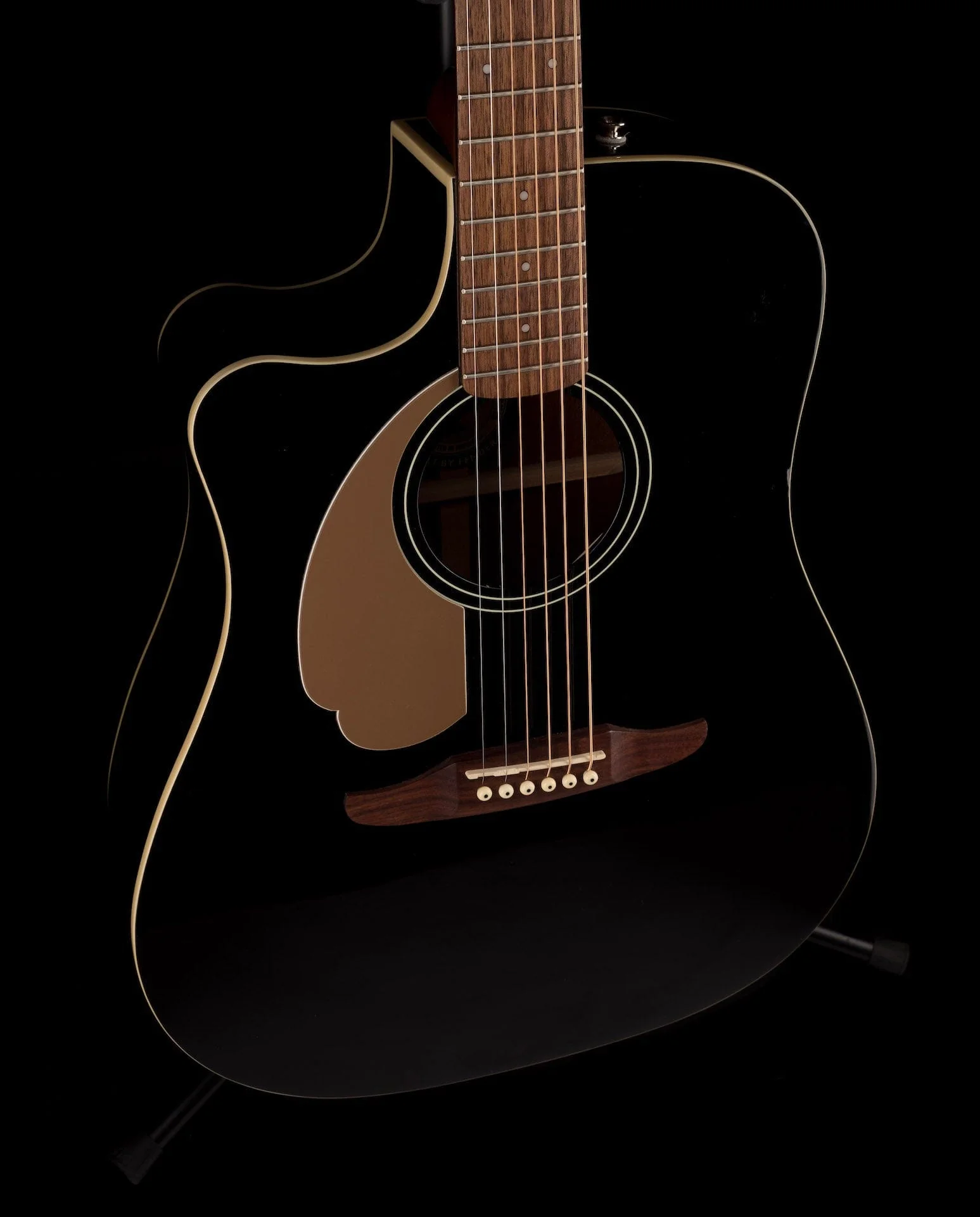 Used Fender Player Redondo Left-Handed Jetty Back Acoustic-Electric w/ Gig Bag - Image 4