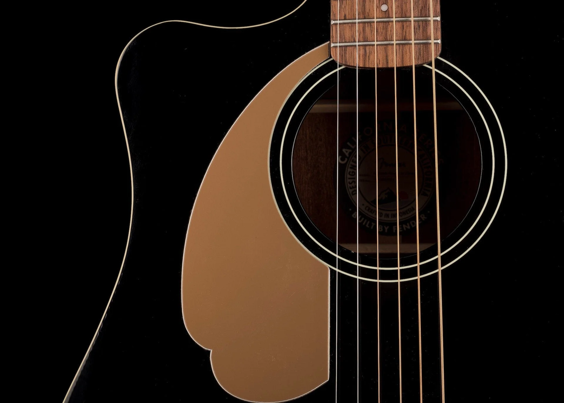 Used Fender Player Redondo Left-Handed Jetty Back Acoustic-Electric w/ Gig Bag - Image 8