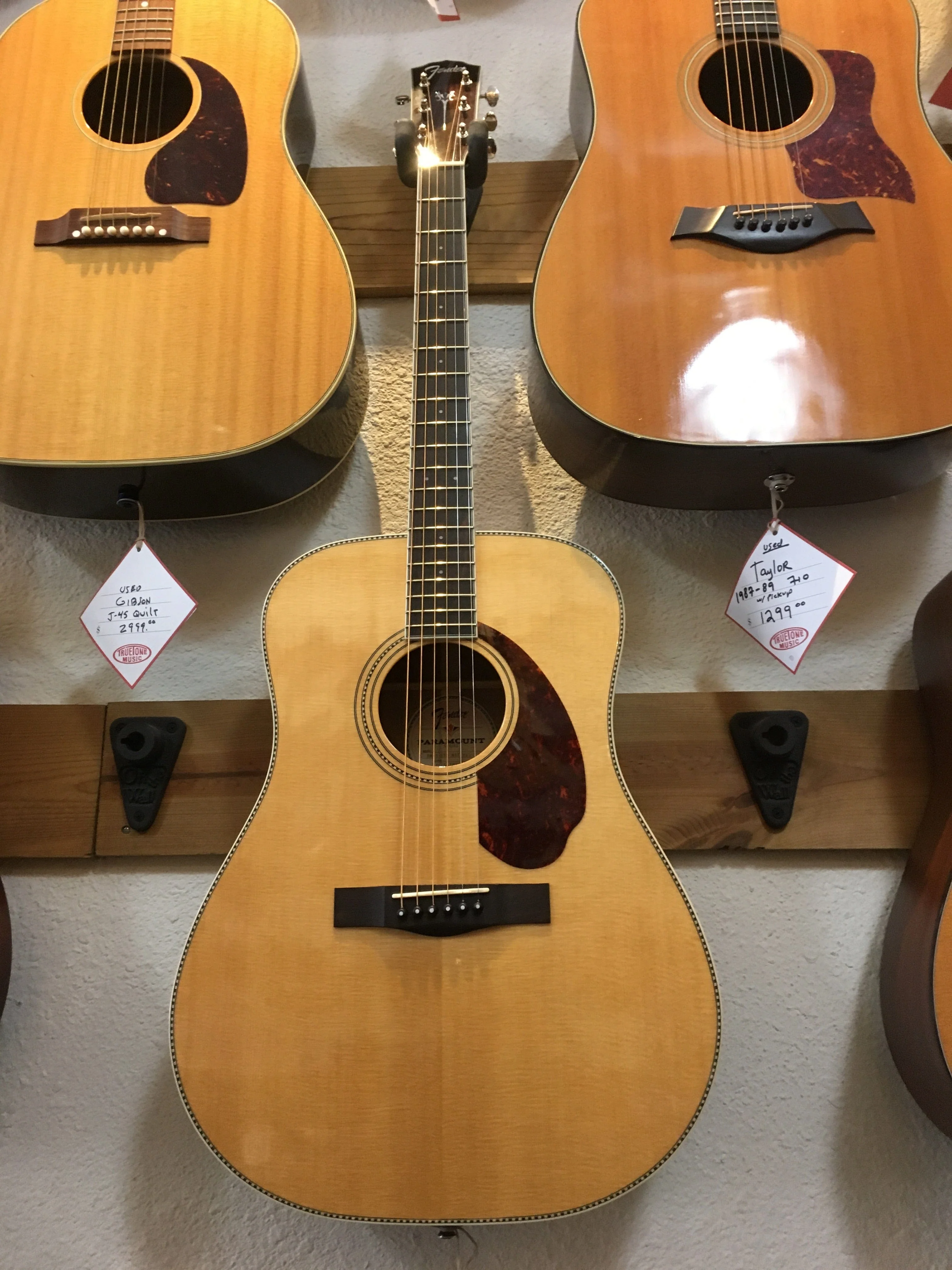 Used Fender PM-1 Paramount Series Acoustic Guitar With OHSC