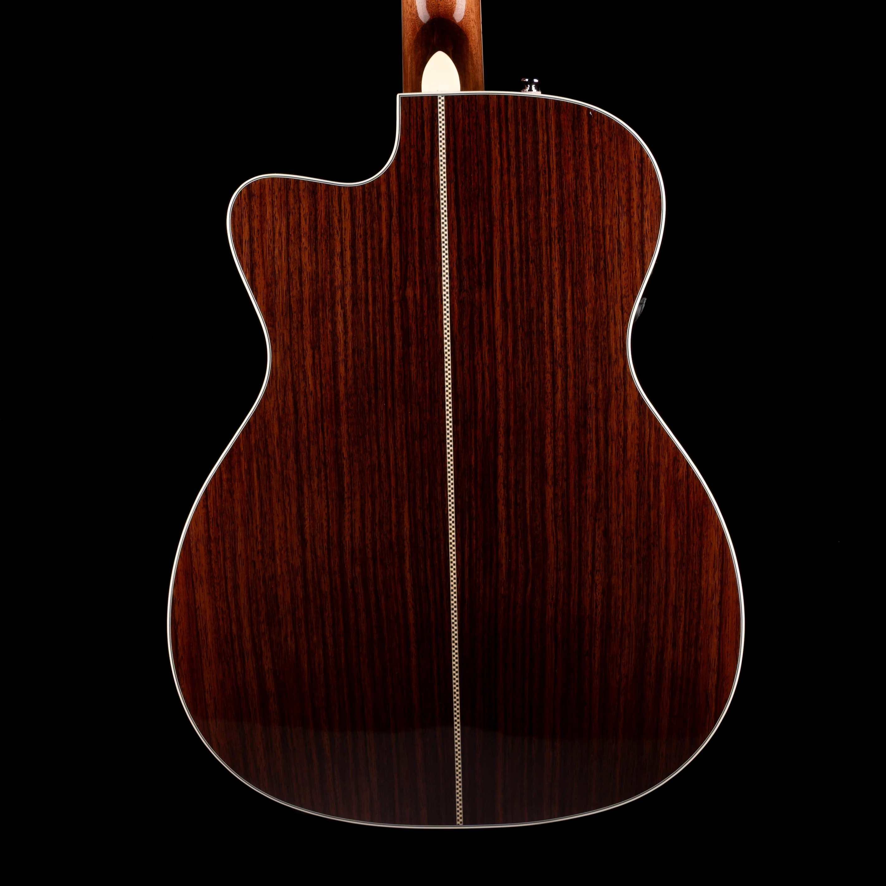 Used Fender Paramount PM-3 Deluxe Acoustic Electric Natural With Gig Bag - Image 11