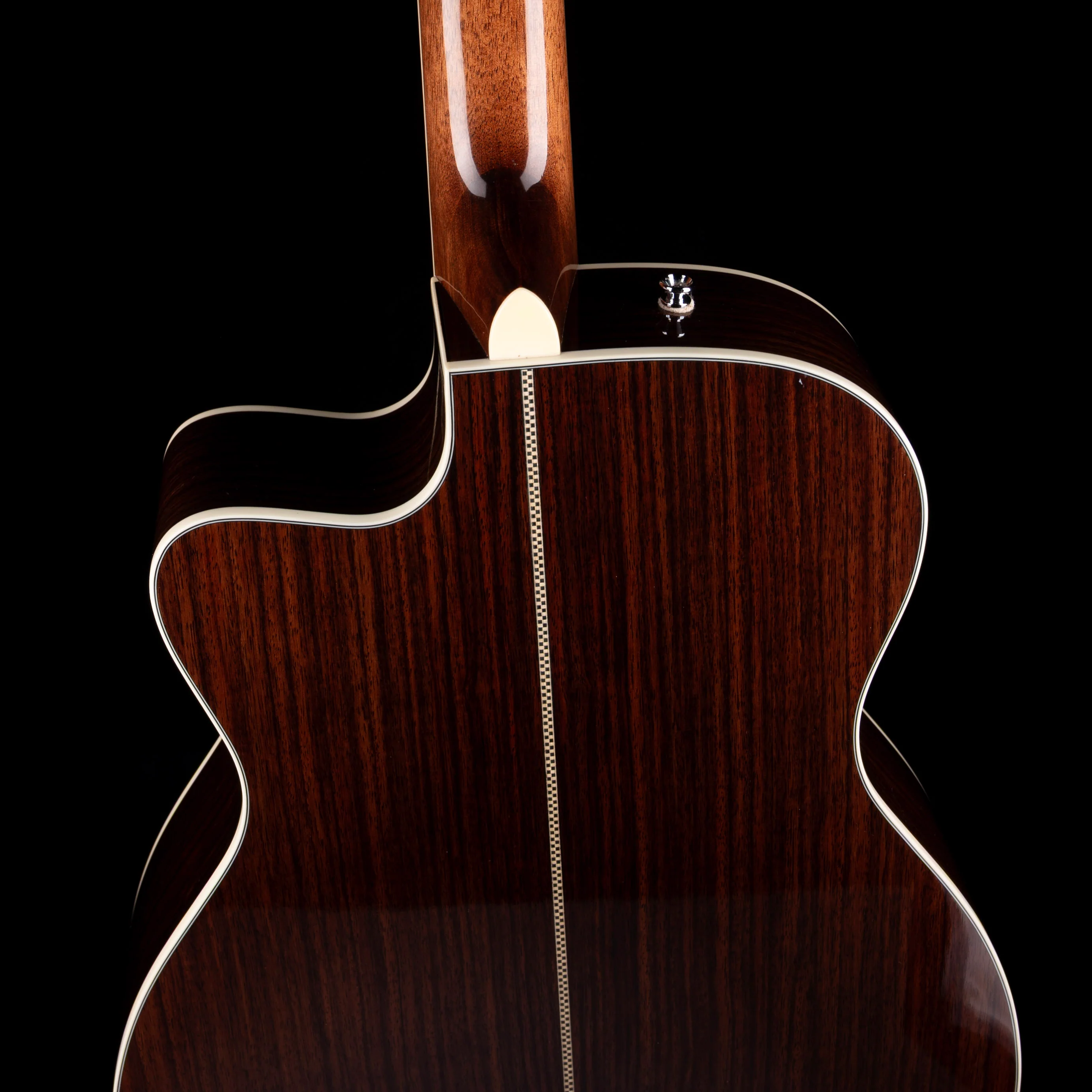 Used Fender Paramount PM-3 Deluxe Acoustic Electric Natural With Gig Bag - Image 13