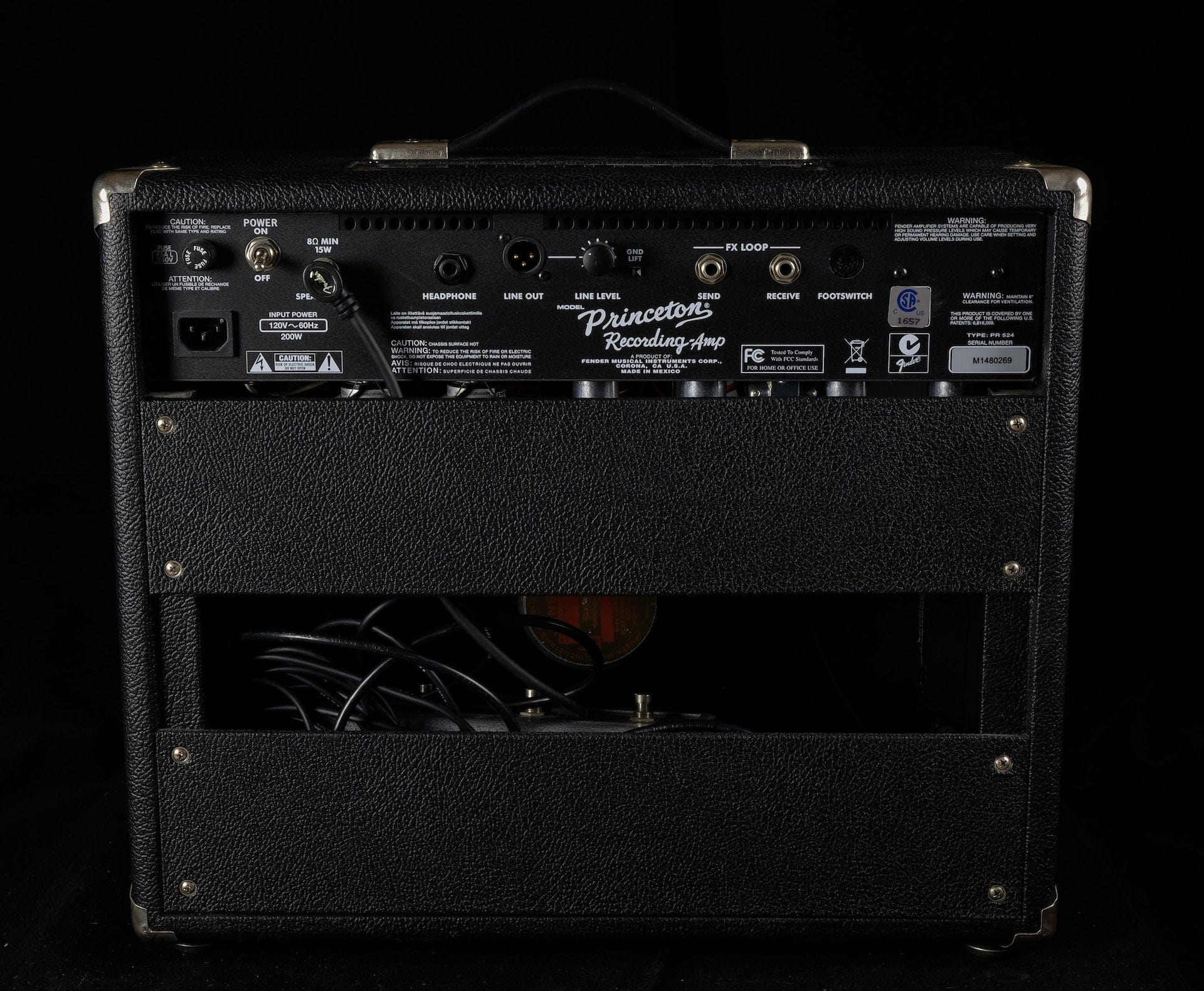 Used Fender Princeton Reverb Recording Amp 1x10" Tube Guitar Amplifier Combo - Image 9