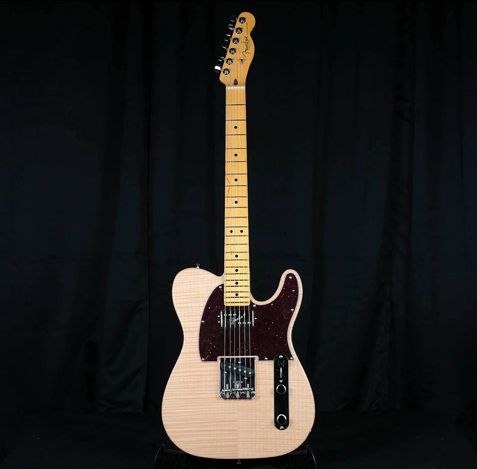 Used '19 Fender Rarities Flame Maple Top Chambered Telecaster Natural w/ OHSC - Image 2