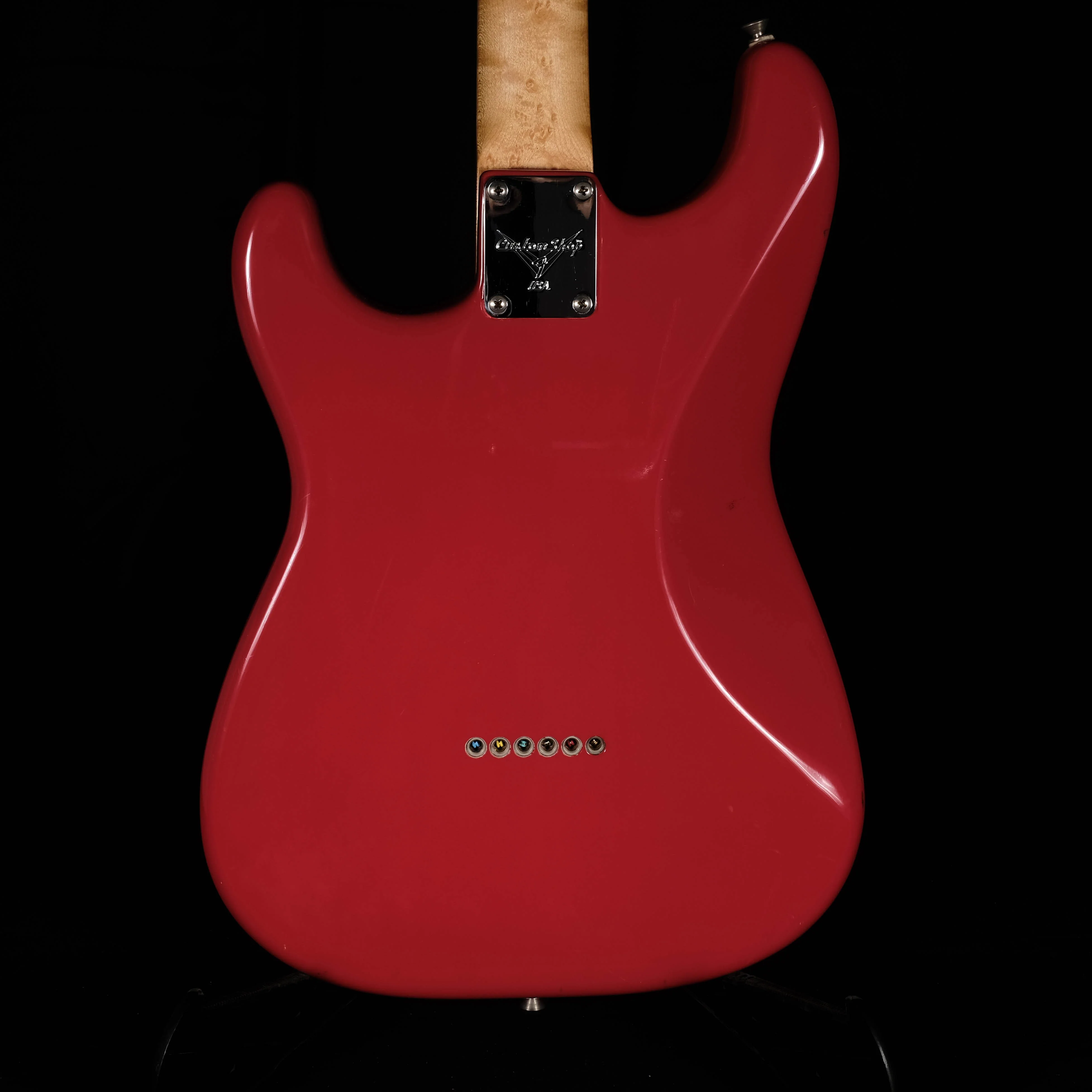 Pre Owned '94 Fender Custom Shop Robert Cray Stratocaster Fiesta Red with OHSC - Image 7