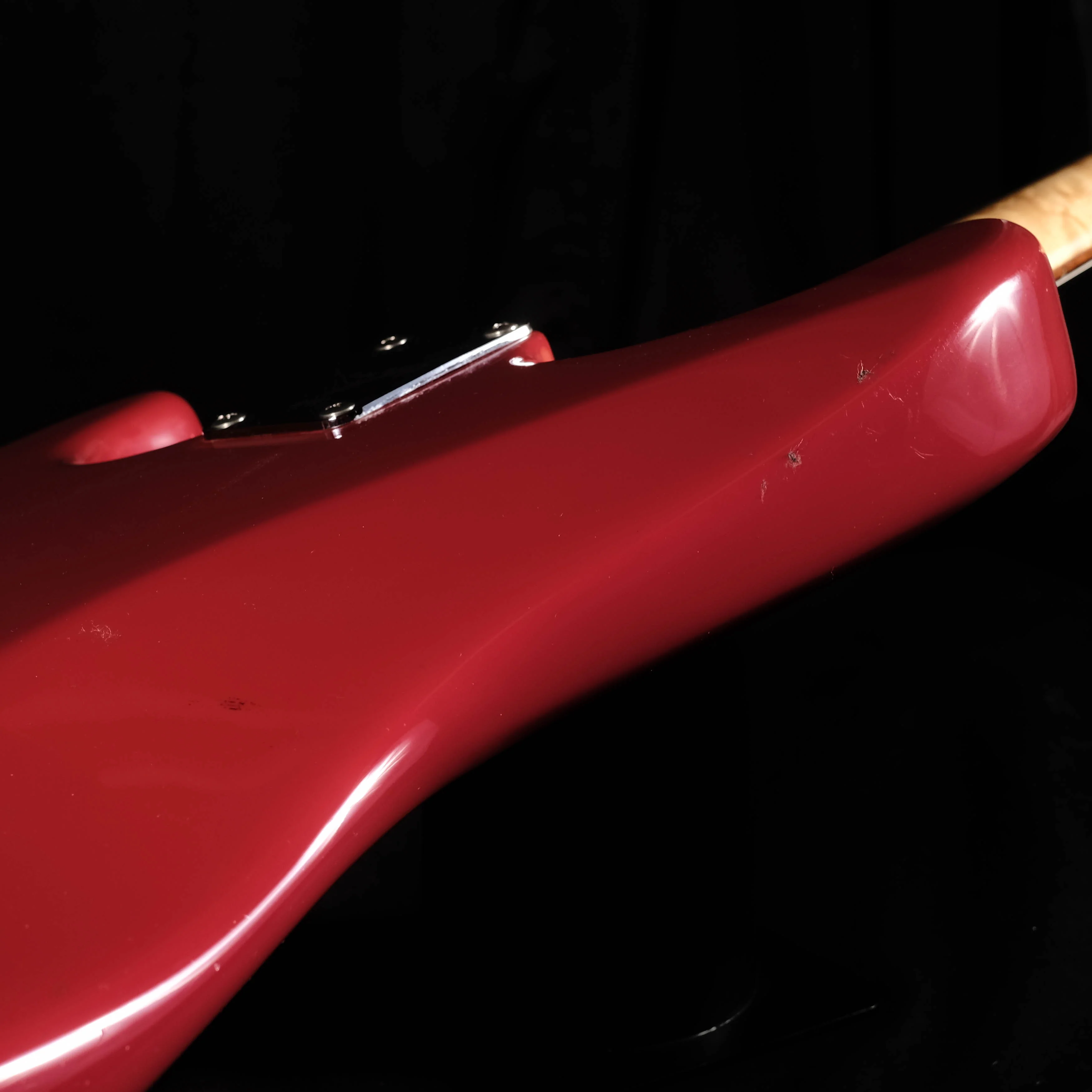 Pre Owned '94 Fender Custom Shop Robert Cray Stratocaster Fiesta Red with OHSC - Image 8