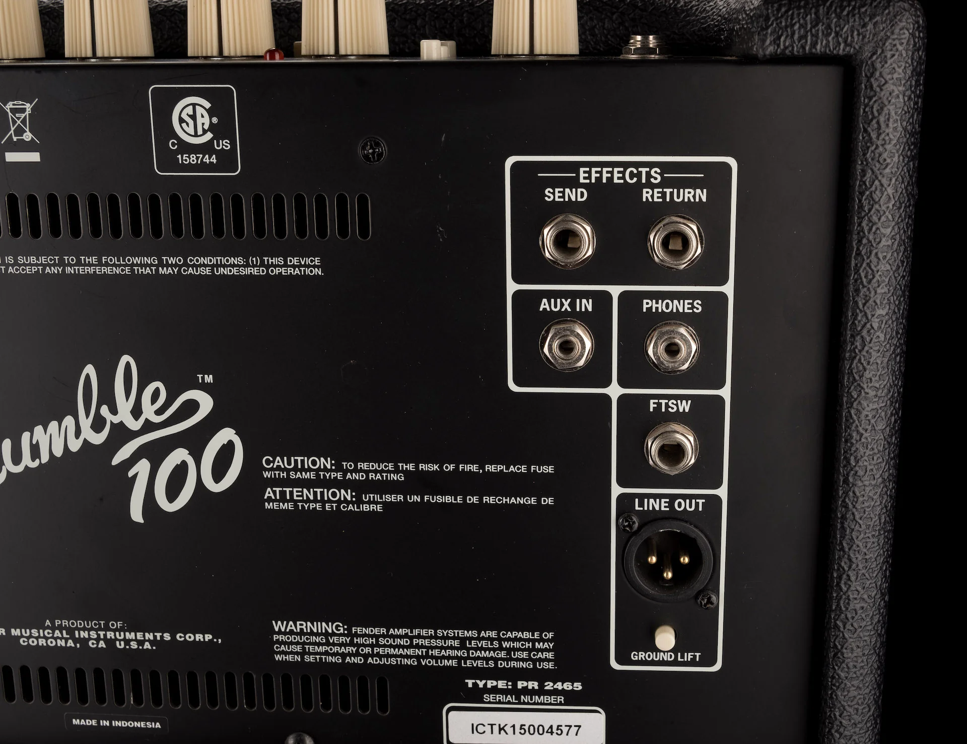 Used Fender Rumble 100 Bass Amp Combo - Image 10
