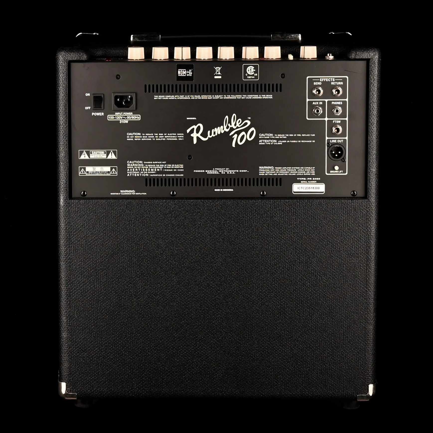 Used Fender Rumble 100 Bass Amp Combo - 2 - Image 2