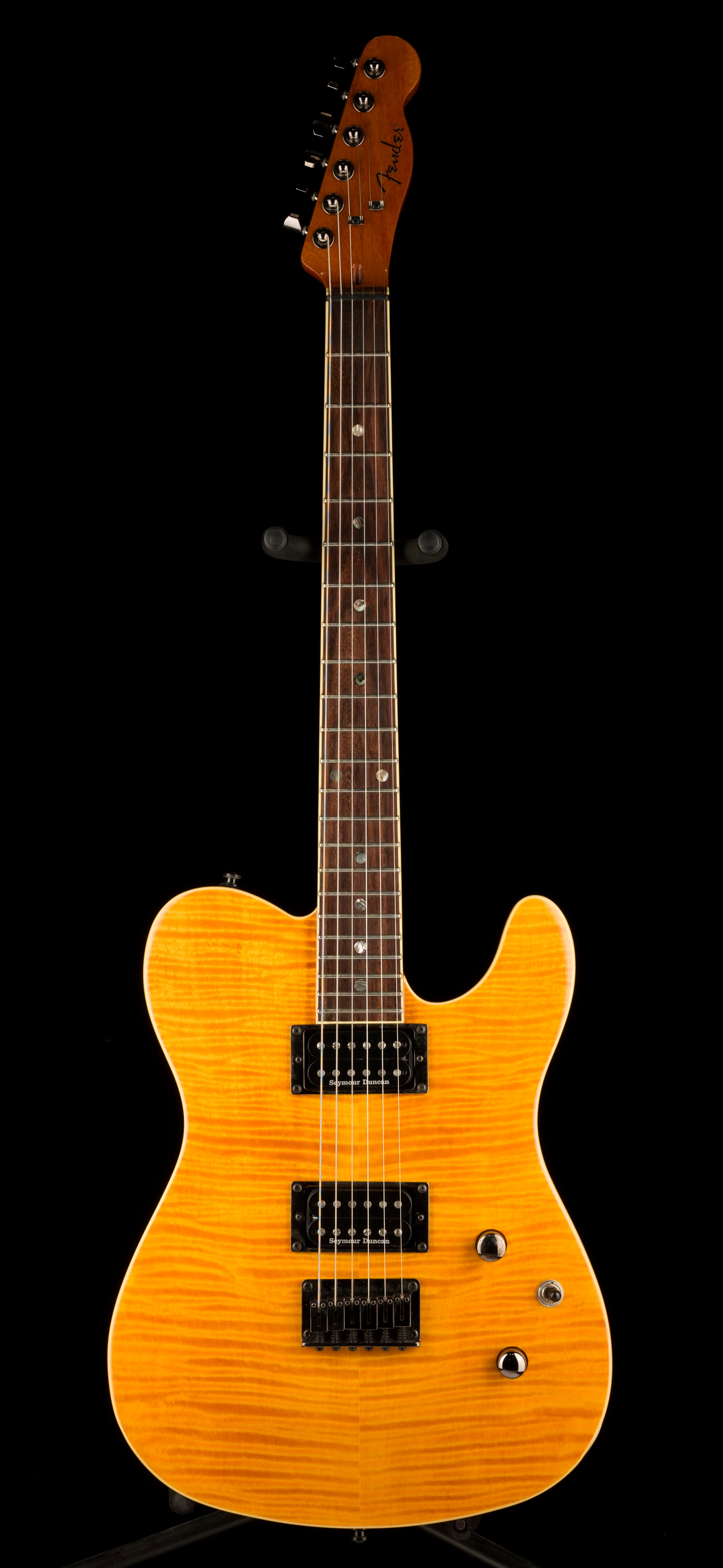 Used Fender Special Edition Custom Telecaster FMT HH Amber with Gig Bag - Image 2