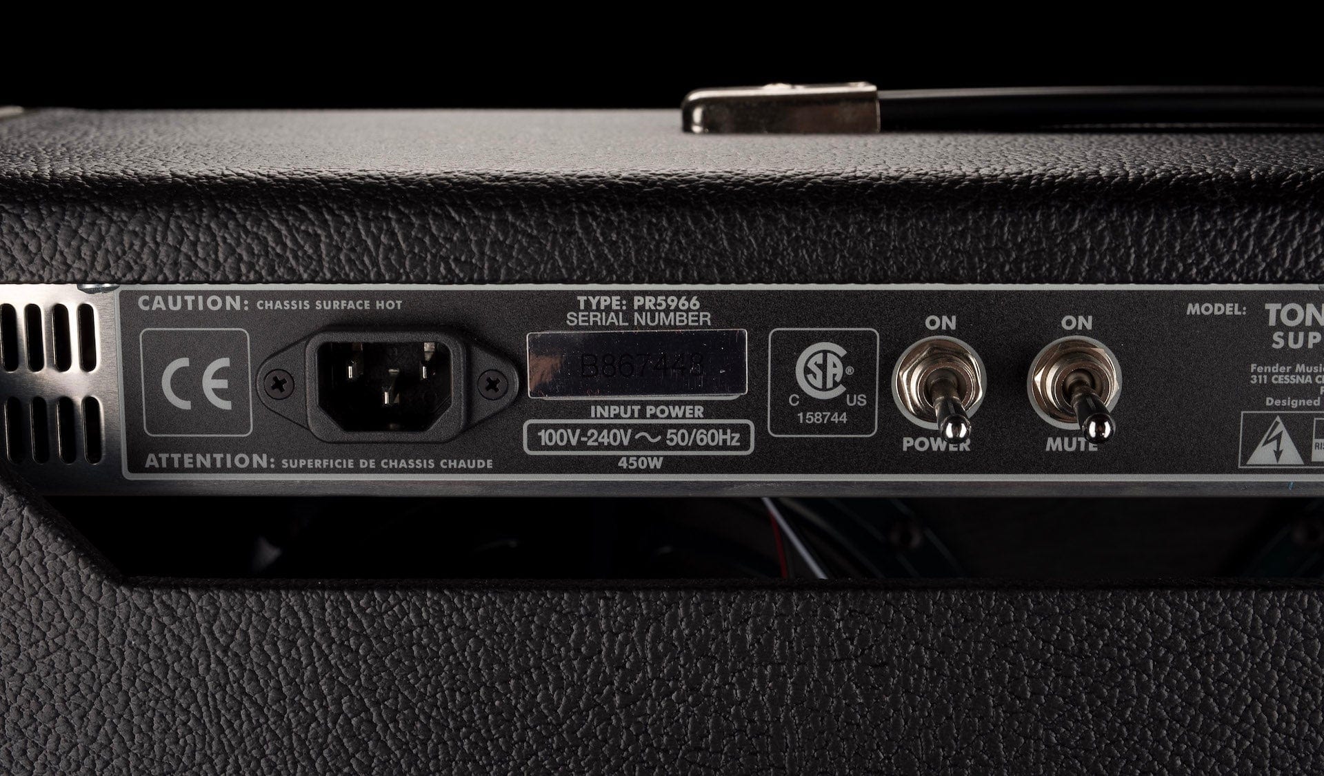 Used Fender Tone Master Super Reverb Guitar Amp Combo - Image 12