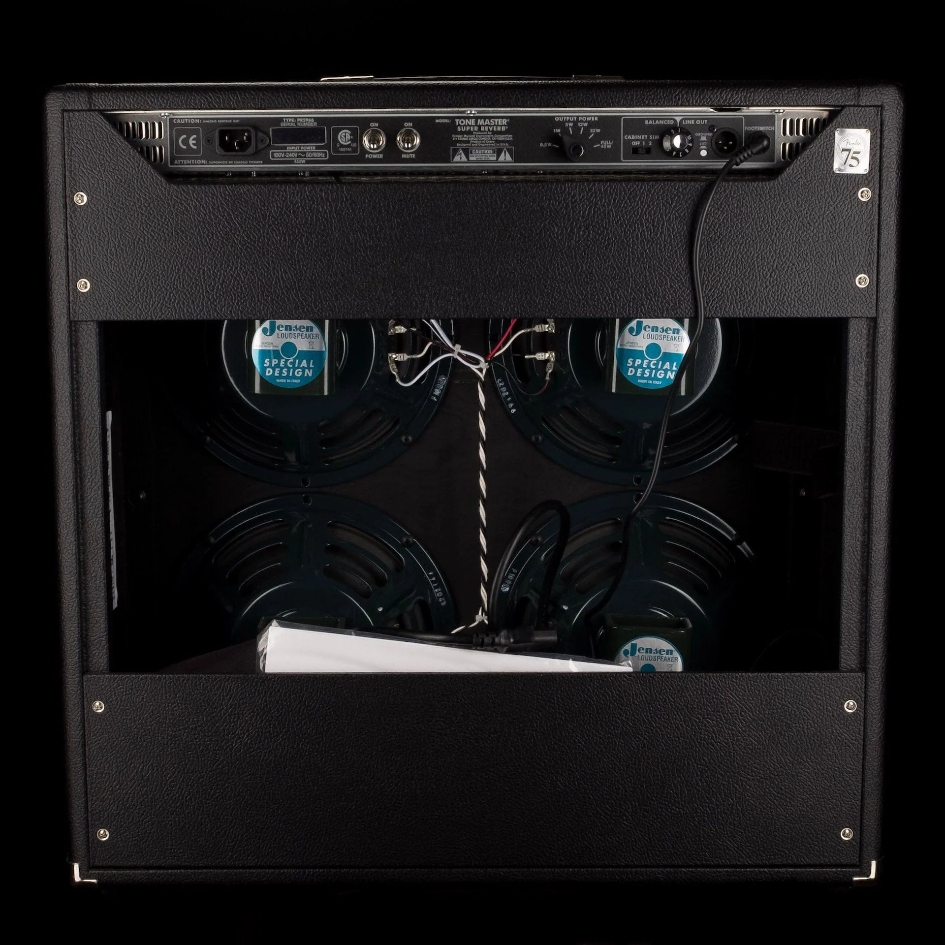 Used Fender Tone Master Super Reverb Guitar Amp Combo - Image 9