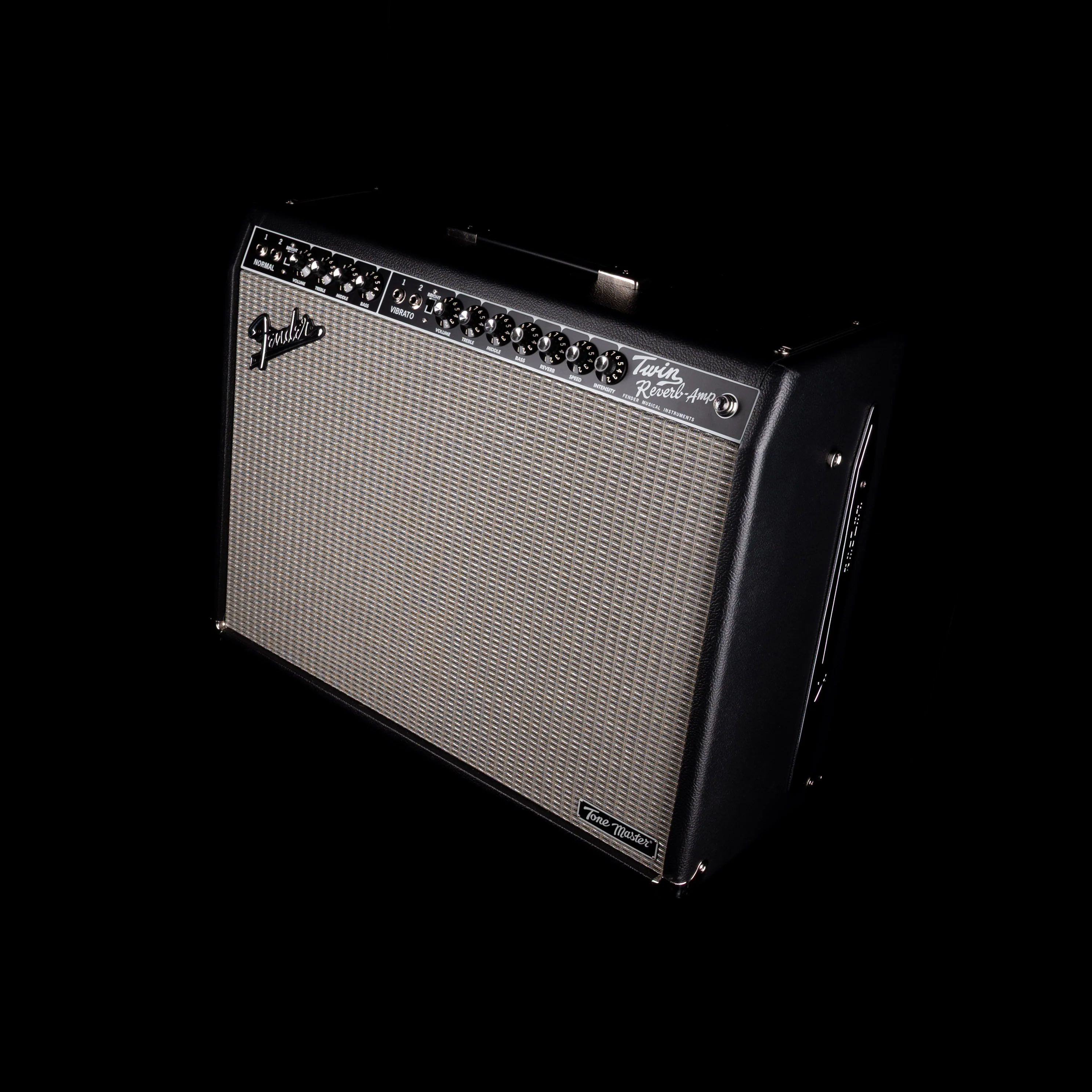 Used Fender Tone Master Twin Reverb Black Guitar Amp Combo - 2 - Image 3