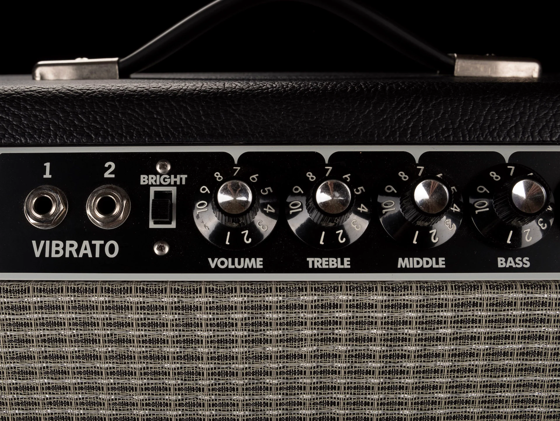 Used Fender Tone Master Twin Reverb Black Guitar Amp Combo - Image 5