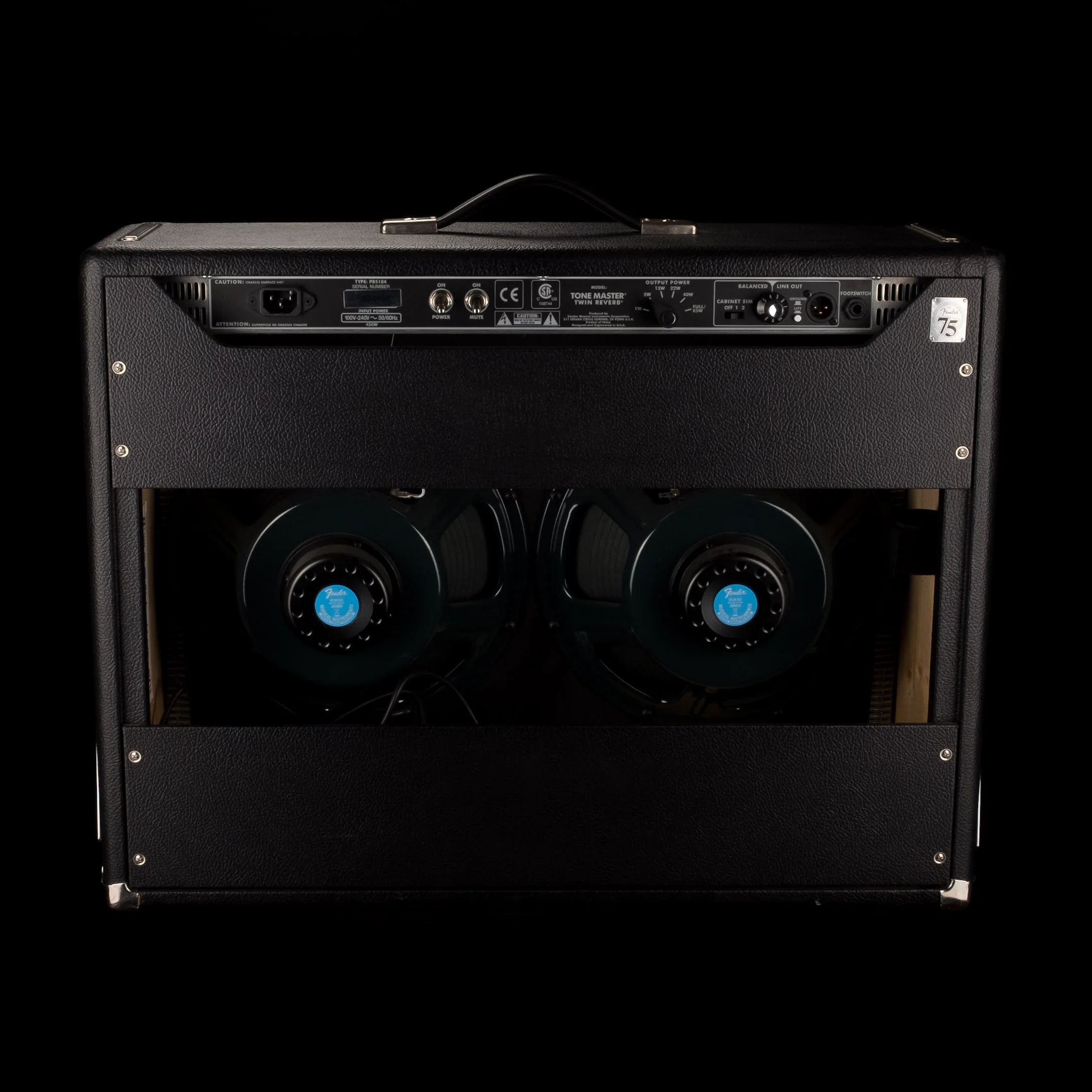 Used Fender Tone Master Twin Reverb Black Guitar Amp Combo - Image 9