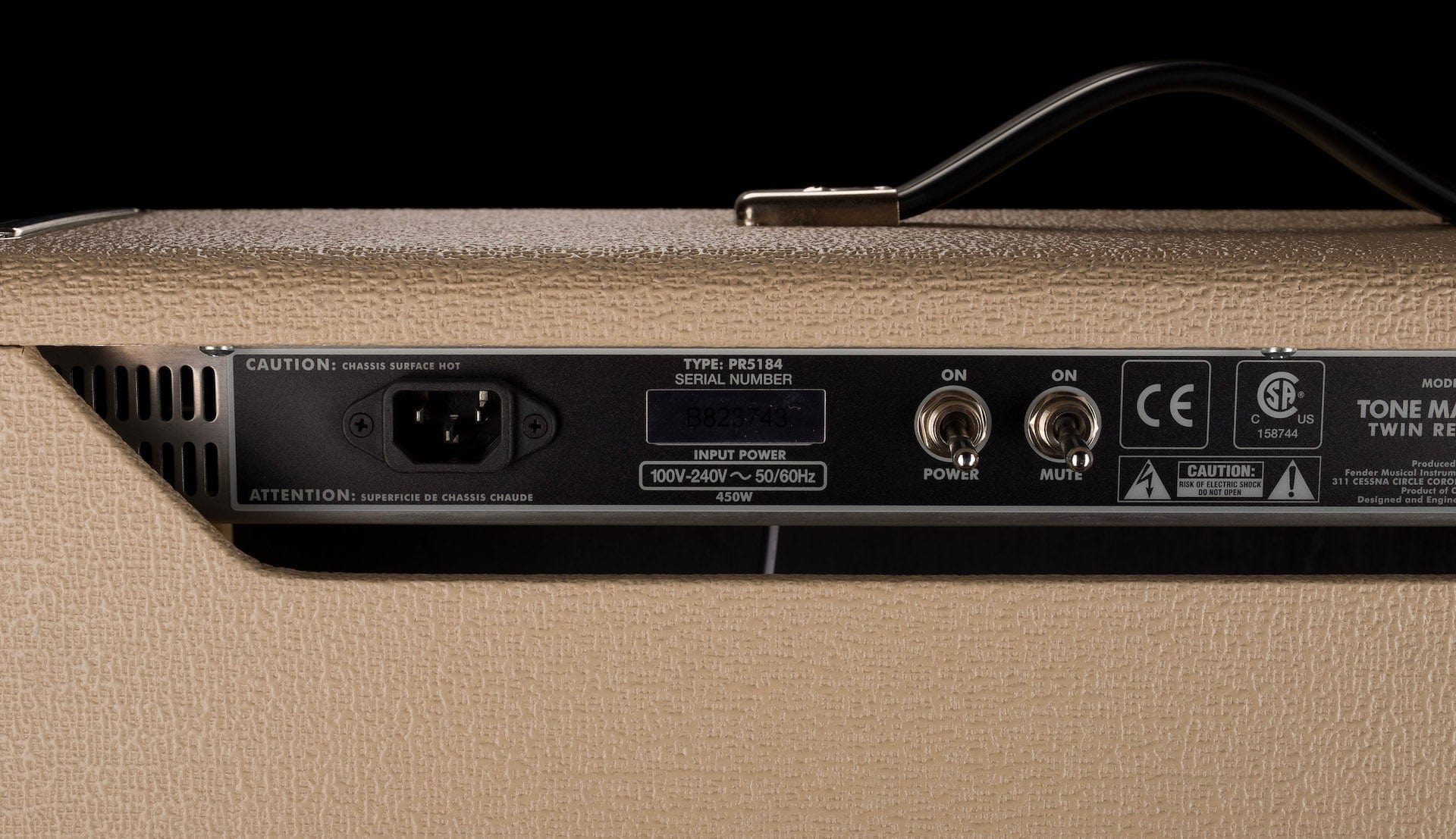 Used Fender Tone Master Twin Reverb Blonde Guitar Amp Combo - Image 11