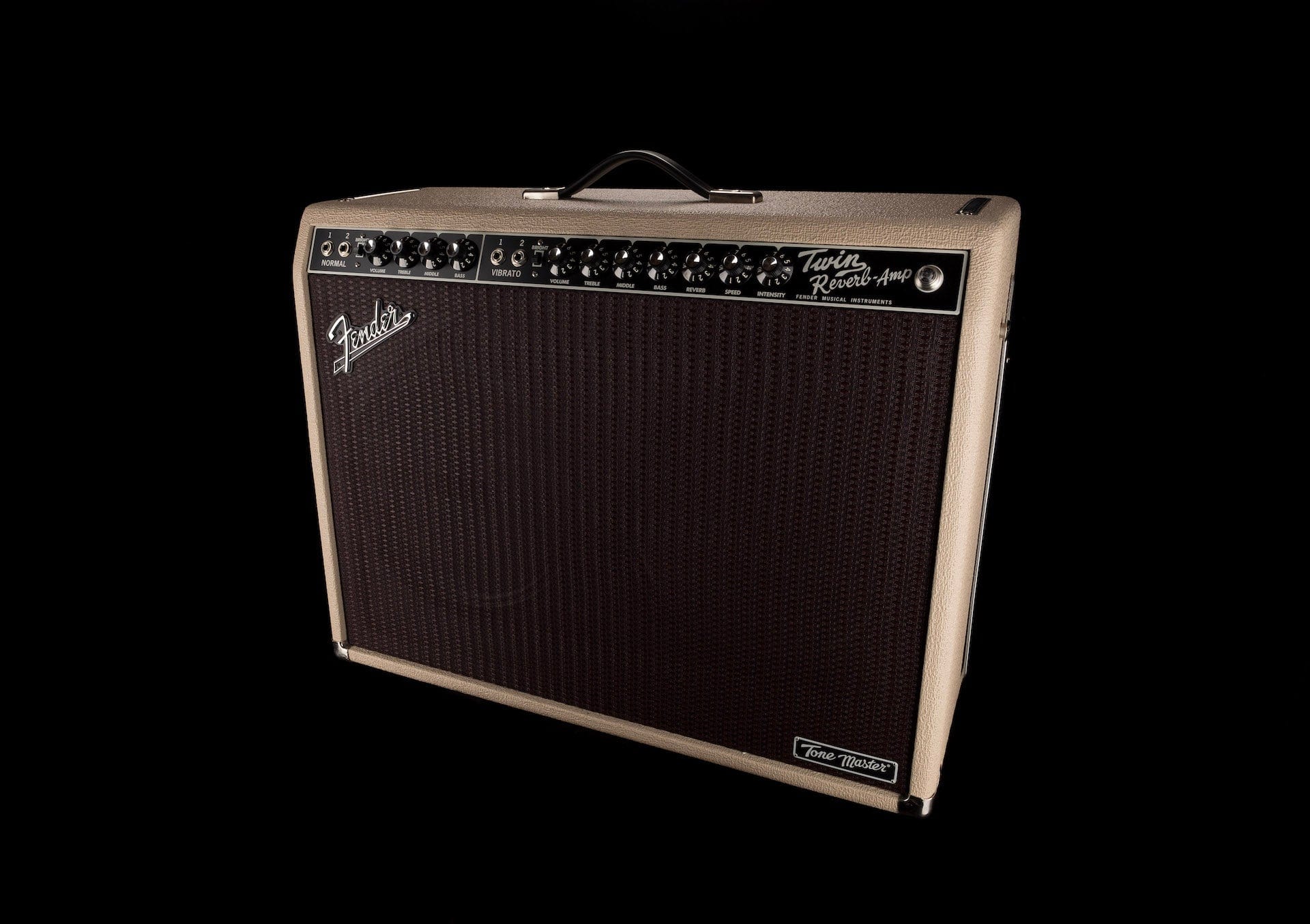 Used Fender Tone Master Twin Reverb Blonde Guitar Amp Combo - Image 2