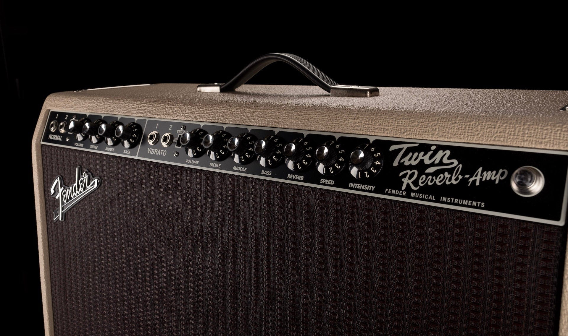 Used Fender Tone Master Twin Reverb Blonde Guitar Amp Combo - Image 3