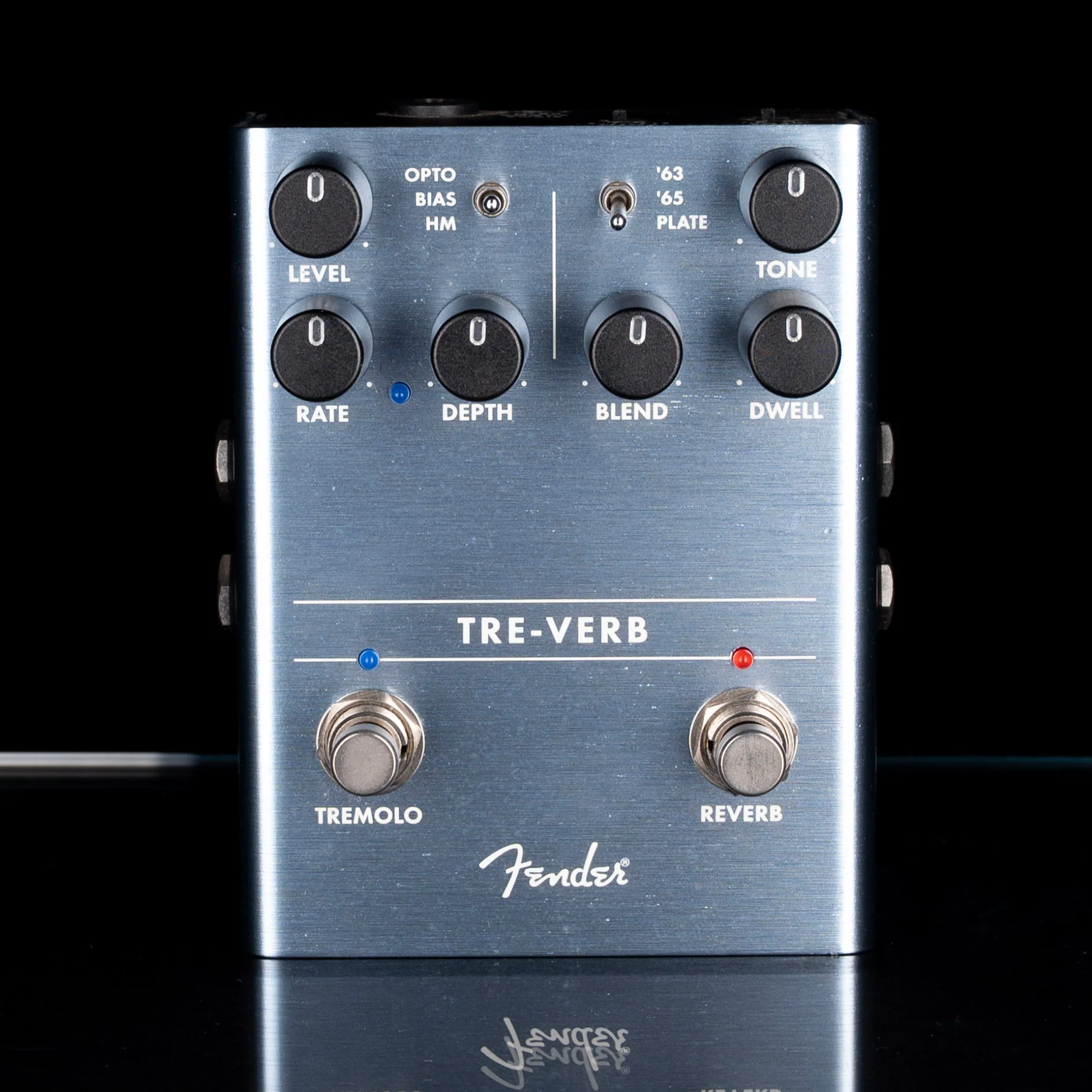 Used Fender Tre-Verb Tremolo Pedal With Box - Image 2