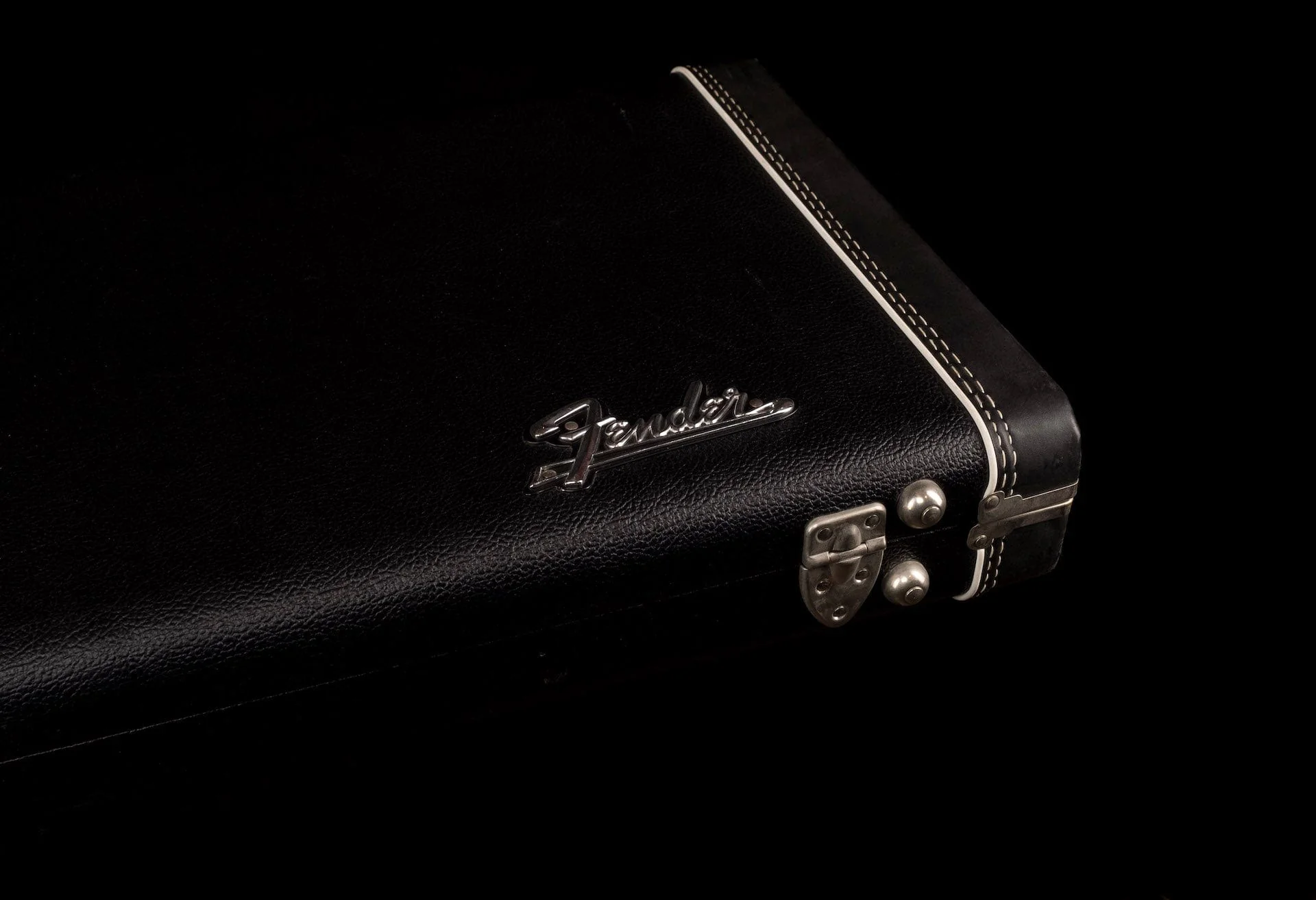 Used Fender USA Made G&G Deluxe Stratocaster Telecaster Case Black Tolex - 2 - Image 4