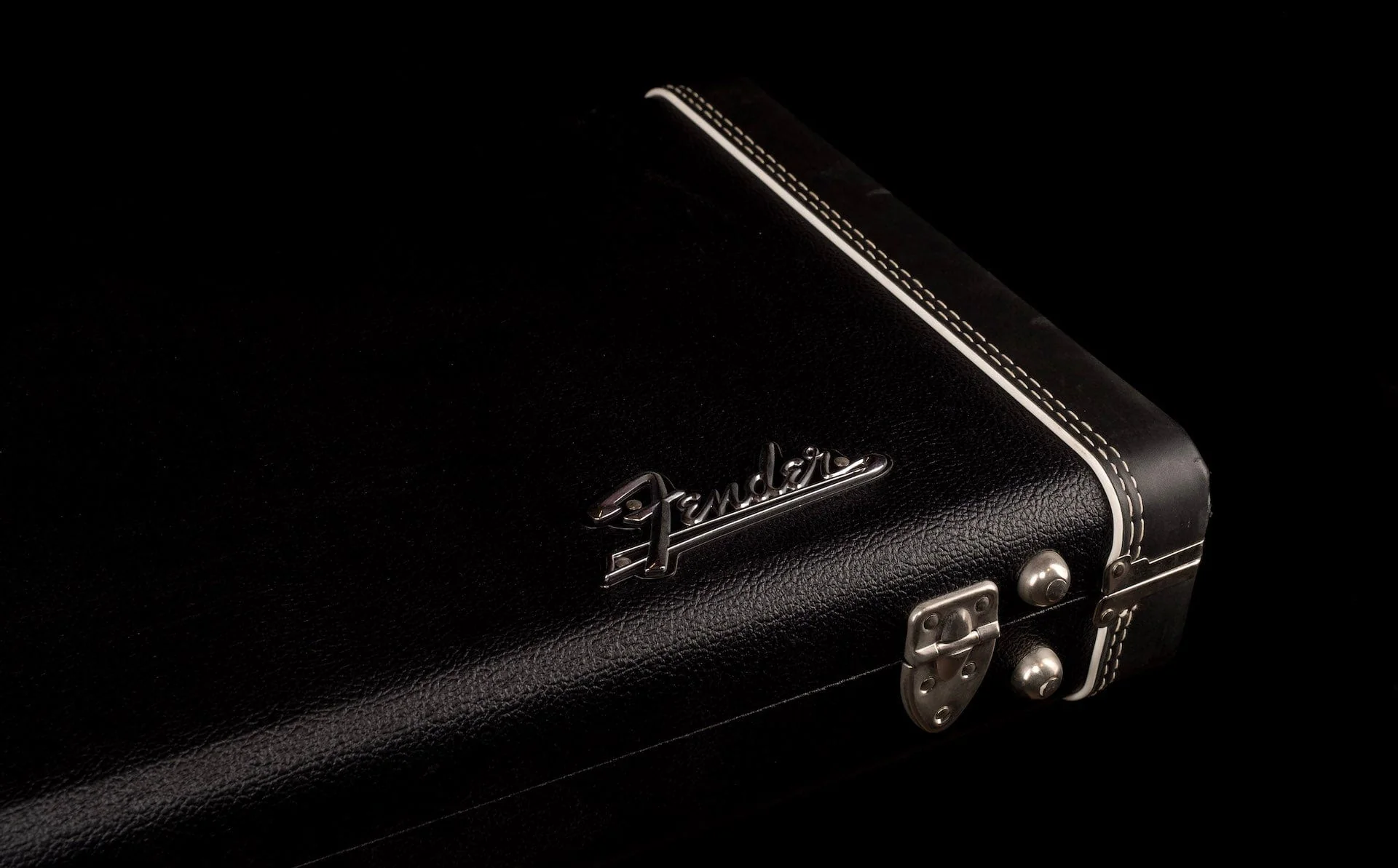 Used Fender USA Made G&G Deluxe Stratocaster Telecaster Case Black Tolex - 1 - Image 4