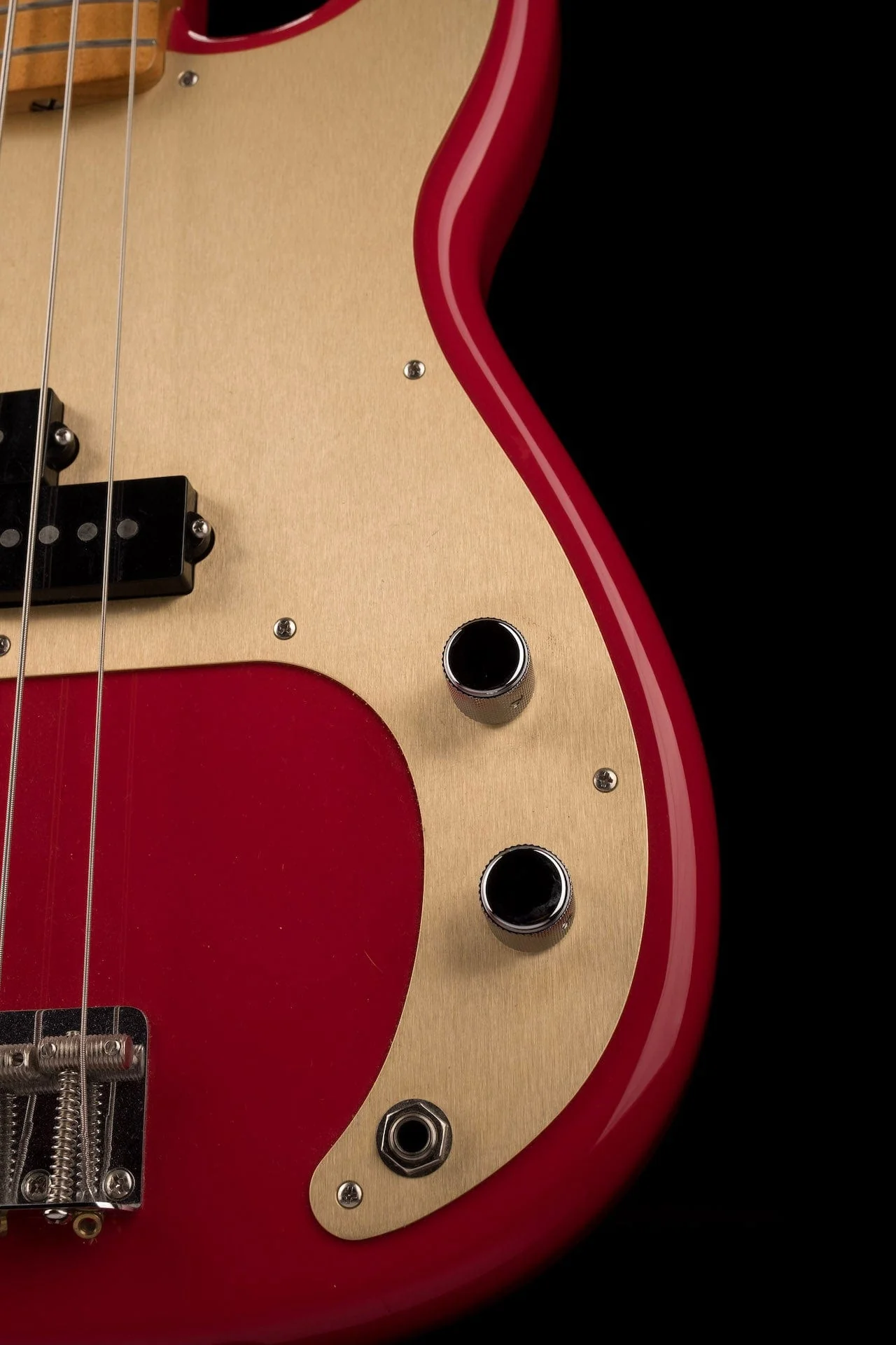 Used Fender Vintera '50s Dakota Red Precision Bass With Gig Bag - Image 8