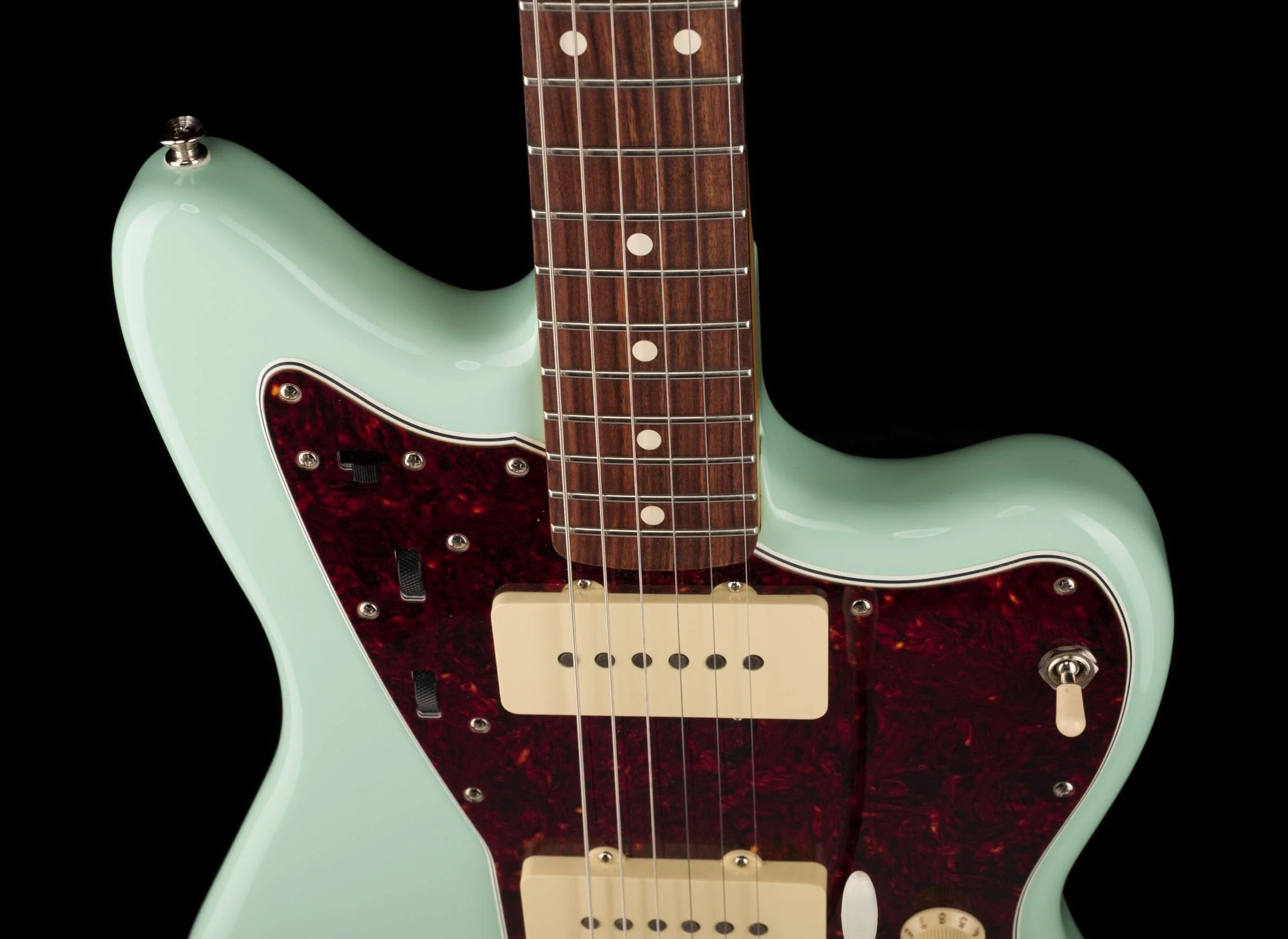 Used Fender Vintera '60s Jazzmaster Modified Surf Green with Gig Bag - Image 3