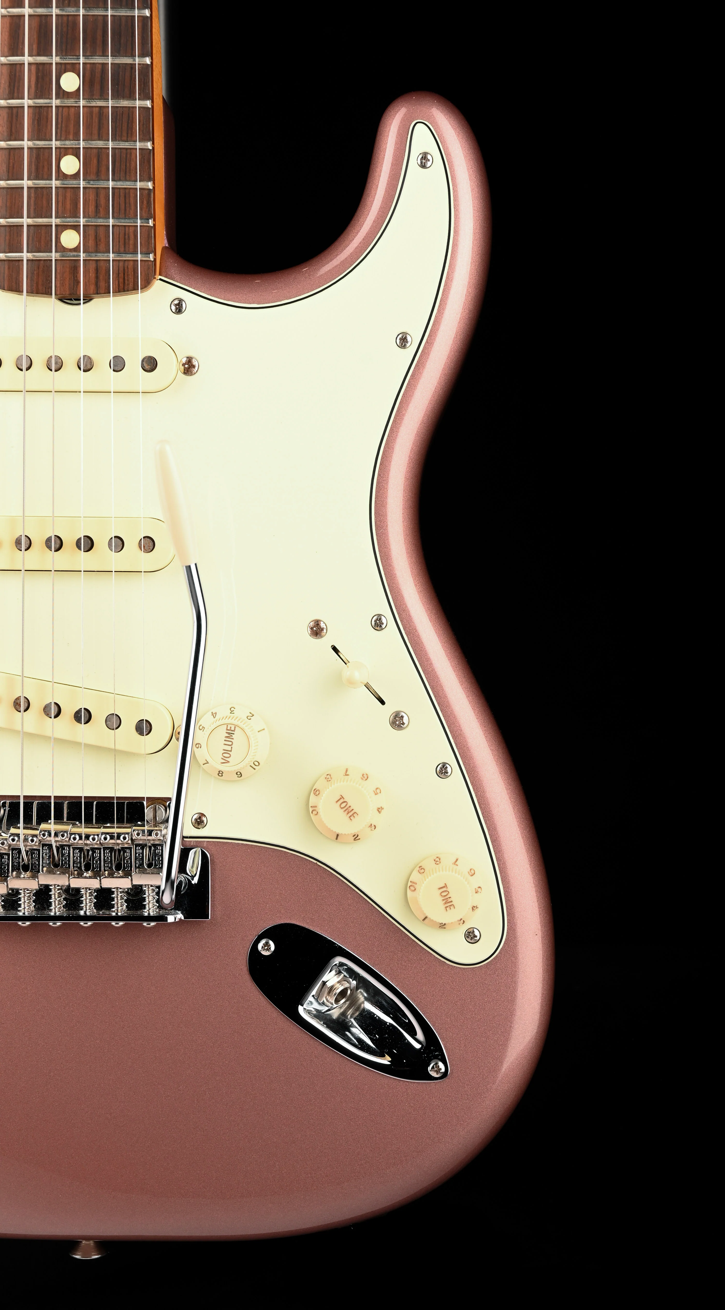 Used Fender Vintera '60s Stratocaster Modified Burgundy Mist Metallic with Bag - Image 9