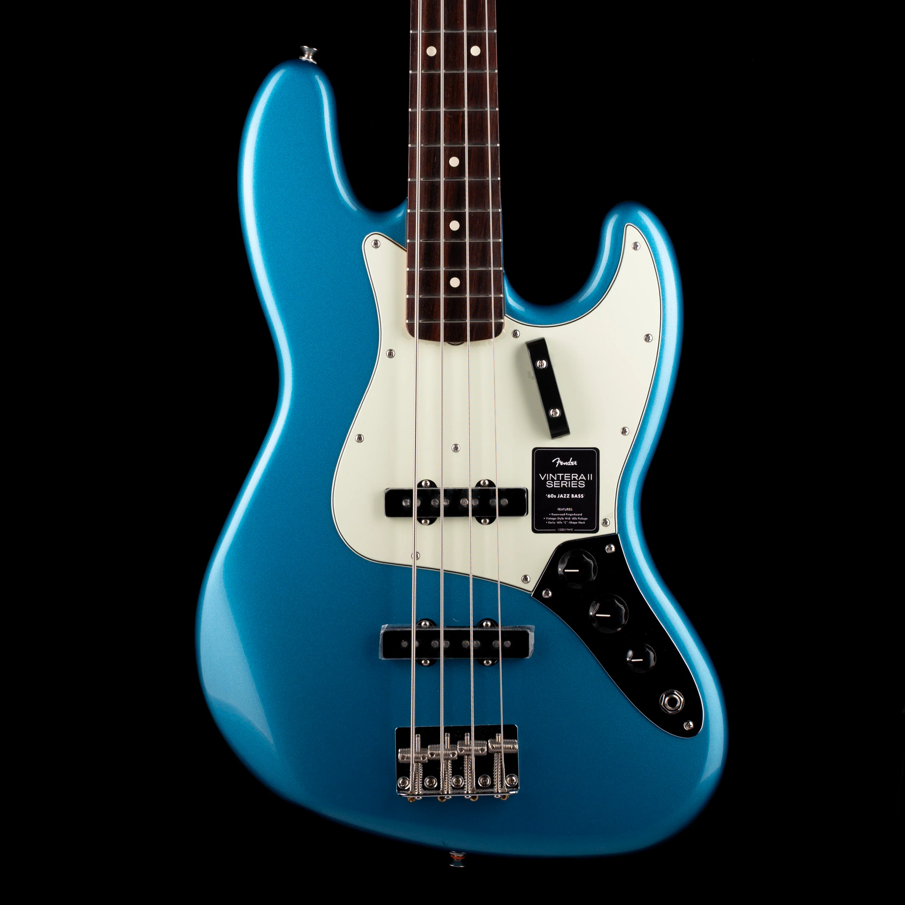 Used 2023 Fender Vintera II 60s Jazz Bass Lake Placid Blue With Gig Bag