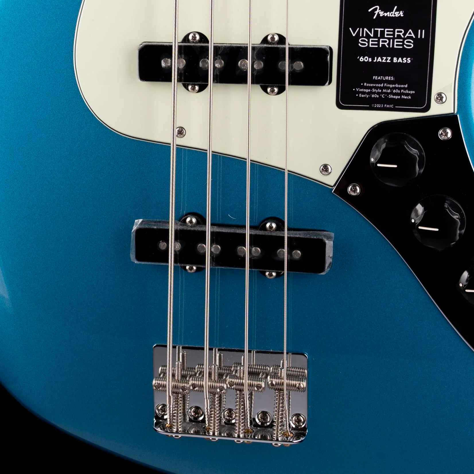 Used 2023 Fender Vintera II 60s Jazz Bass Lake Placid Blue With Gig Bag - Image 4