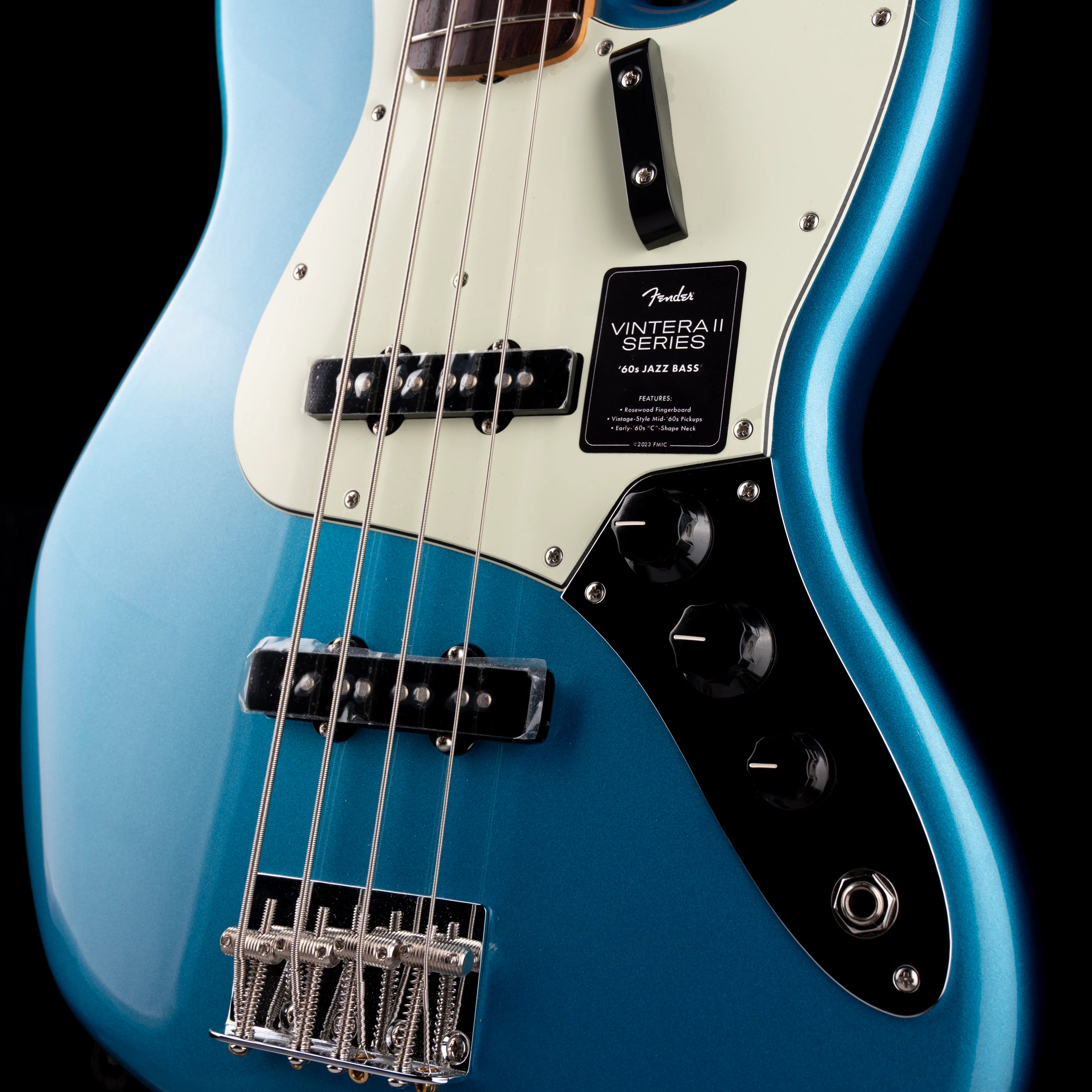 Used 2023 Fender Vintera II 60s Jazz Bass Lake Placid Blue With Gig Bag - Image 5