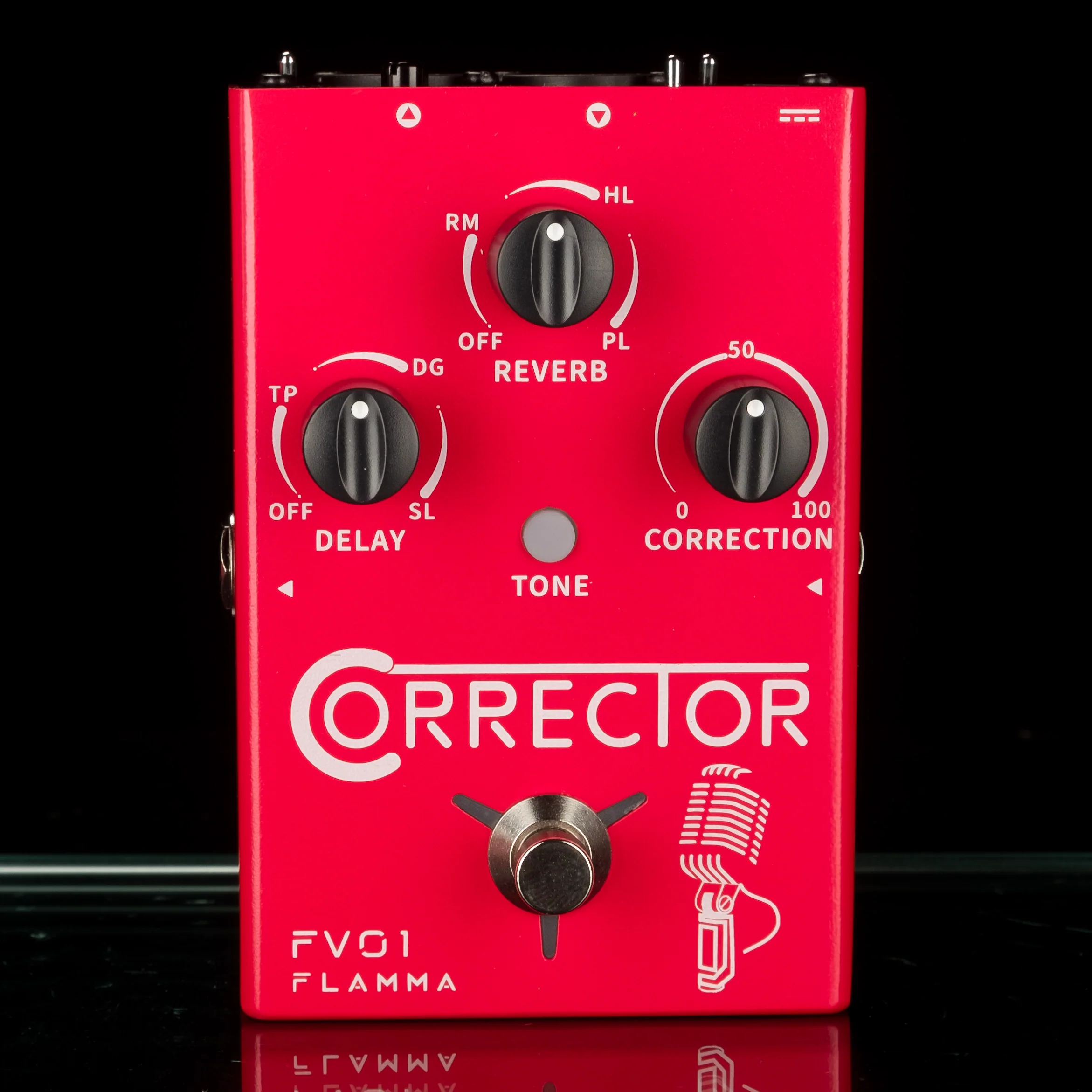 Used Flamma FV01 Correcior Vocal Effects Processor Pitch Correction Pedal with Box - Image 2