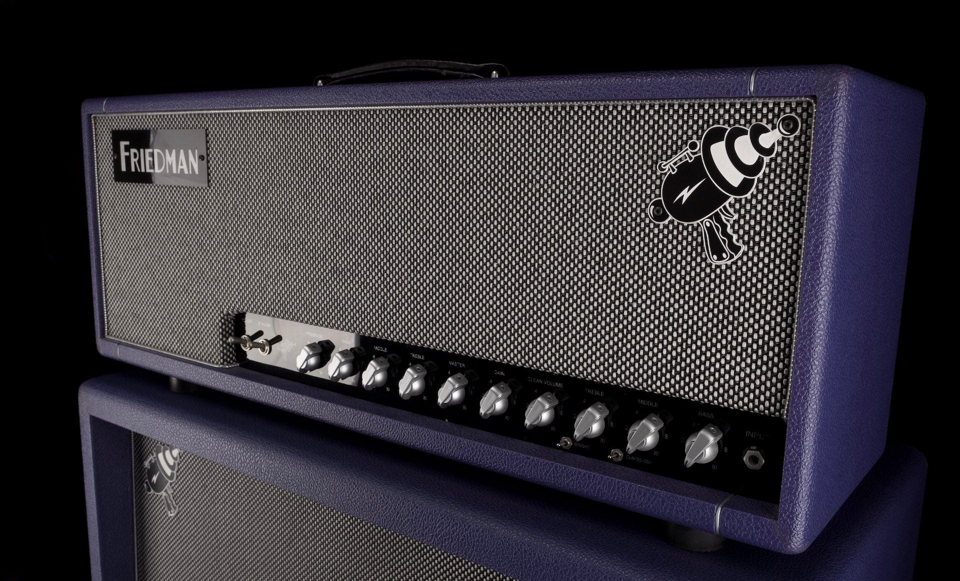 Used Friedman Special Edition Purple SS-100 Steve Stevens Head and Cabinet Guitar Amp Combo - Image 3