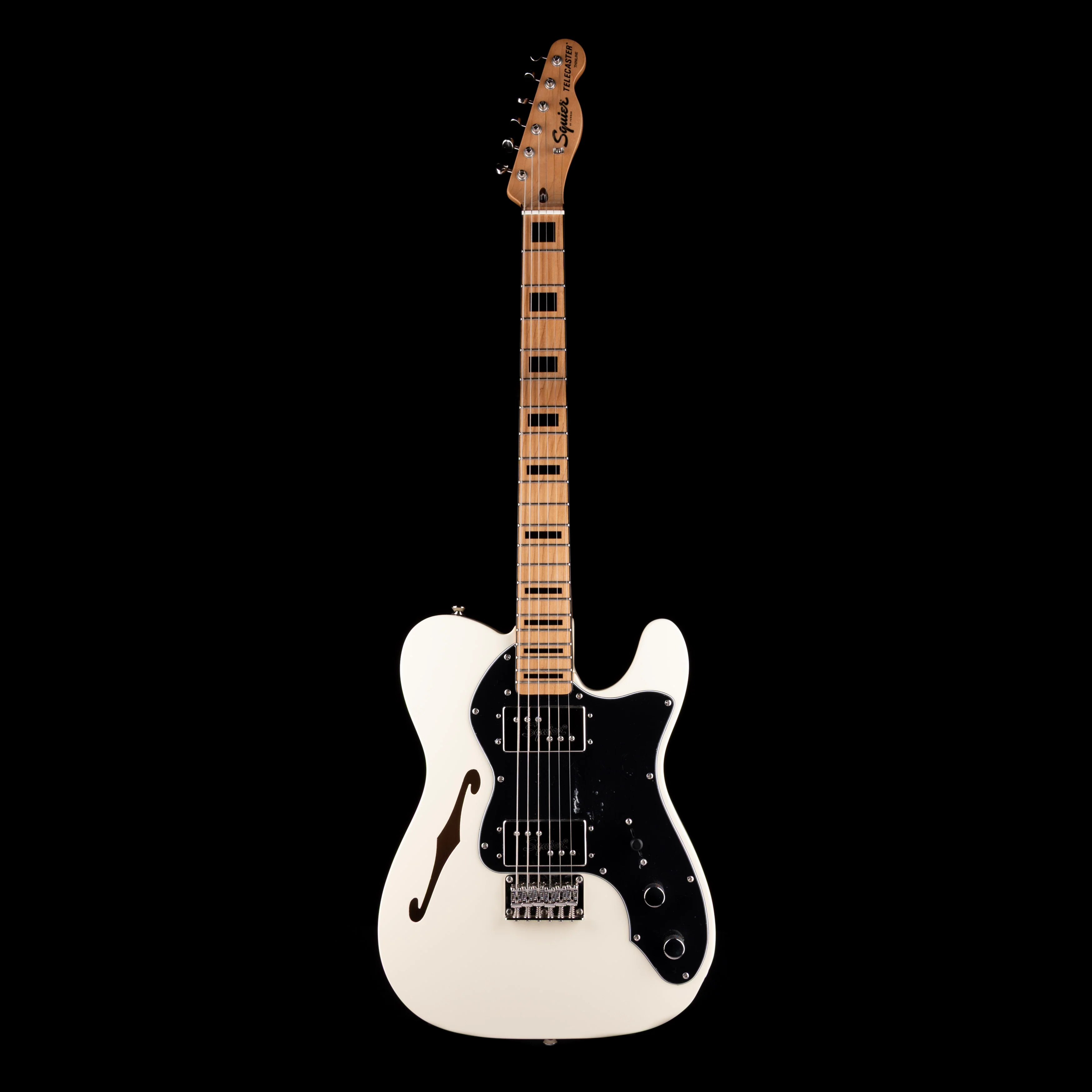 Used Squier Classic Vibe '70s Telecaster Thinline Olympic White With Gig Bag - Image 2