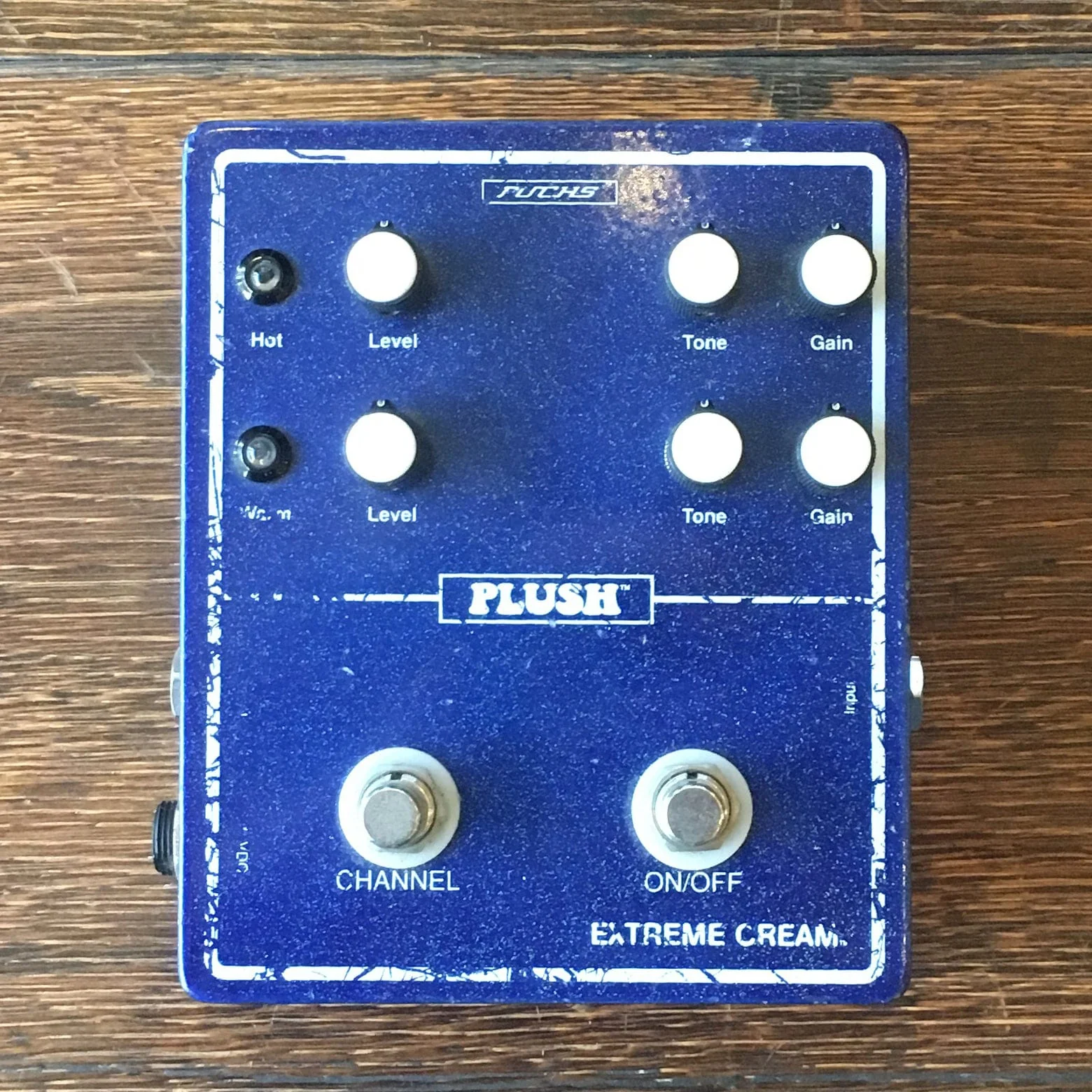 Used Fuchs Plush Extreme Cream Overdrive Guitar Effect Pedal - Image 2