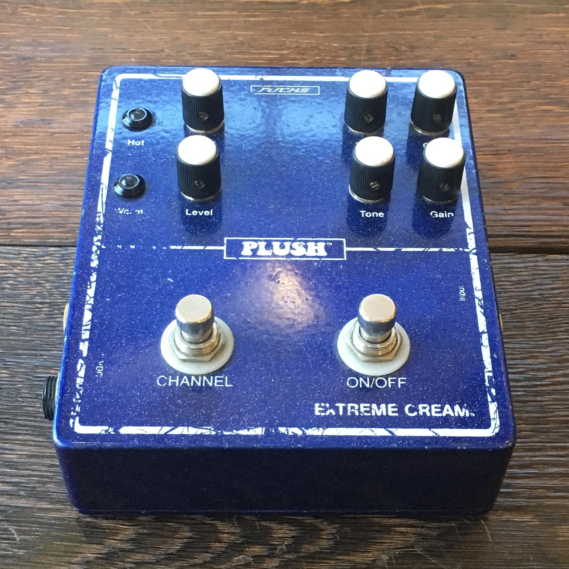 Used Fuchs Plush Extreme Cream Overdrive Guitar Effect Pedal - Image 3