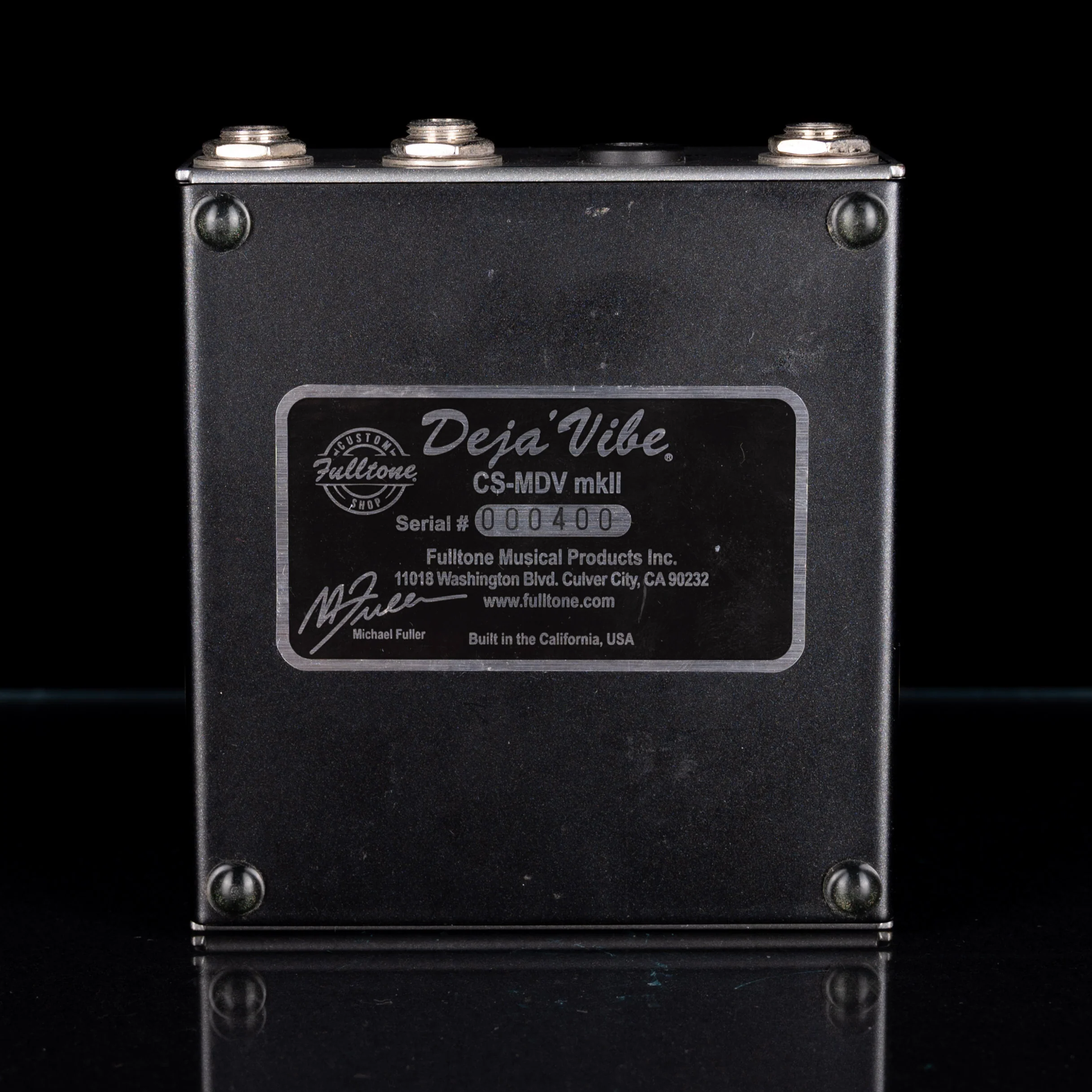 Used Fulltone Custom Shop Deja Vibe Mini CS-MDV-MkII Univibe Style Pedal with Power Supply - Image 2