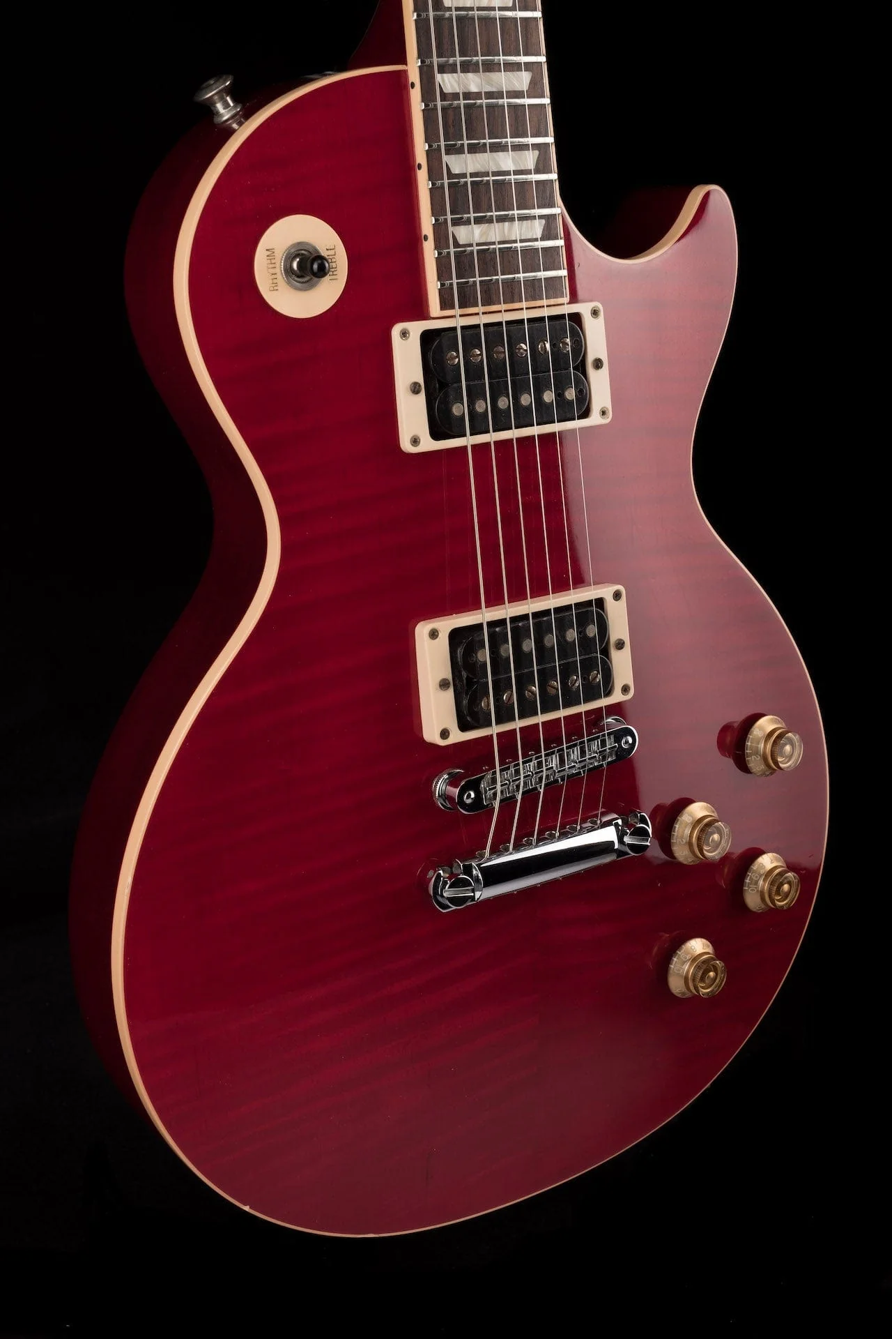 Used Gibson 120th Anniversary Les Paul Standard Plus AAAA Flametop Brilliant Red with OHSC - Image 10