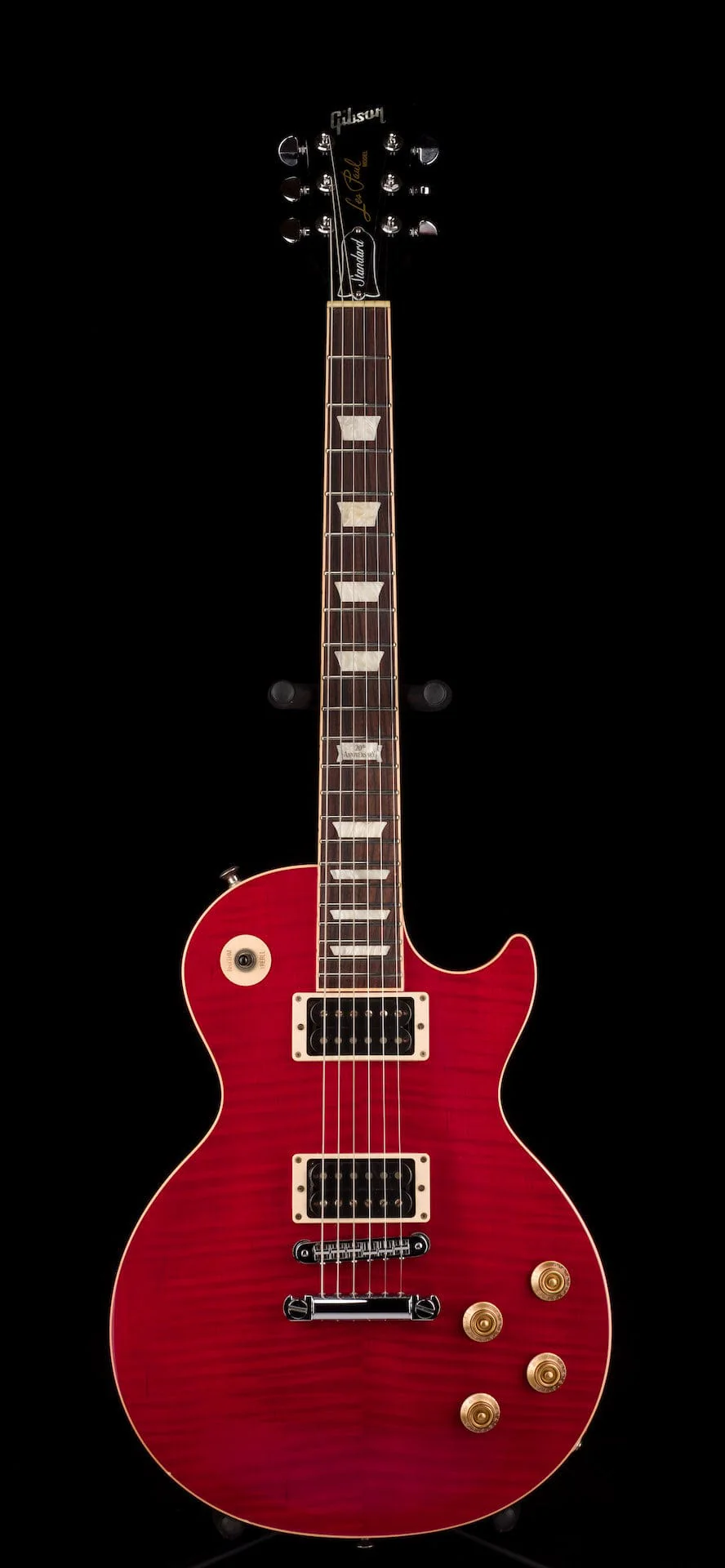 Used Gibson 120th Anniversary Les Paul Standard Plus AAAA Flametop Brilliant Red with OHSC - Image 2