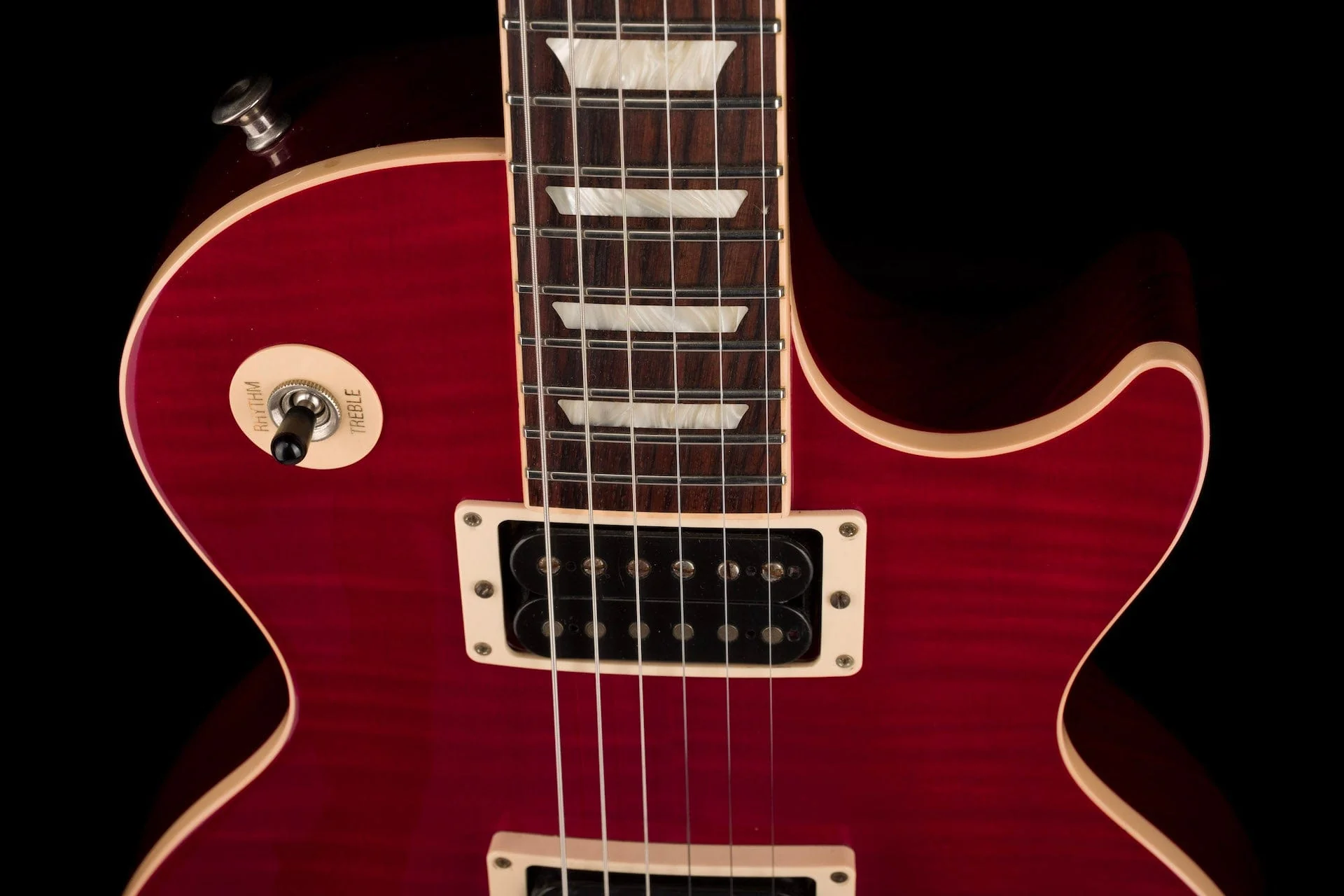 Used Gibson 120th Anniversary Les Paul Standard Plus AAAA Flametop Brilliant Red with OHSC - Image 3