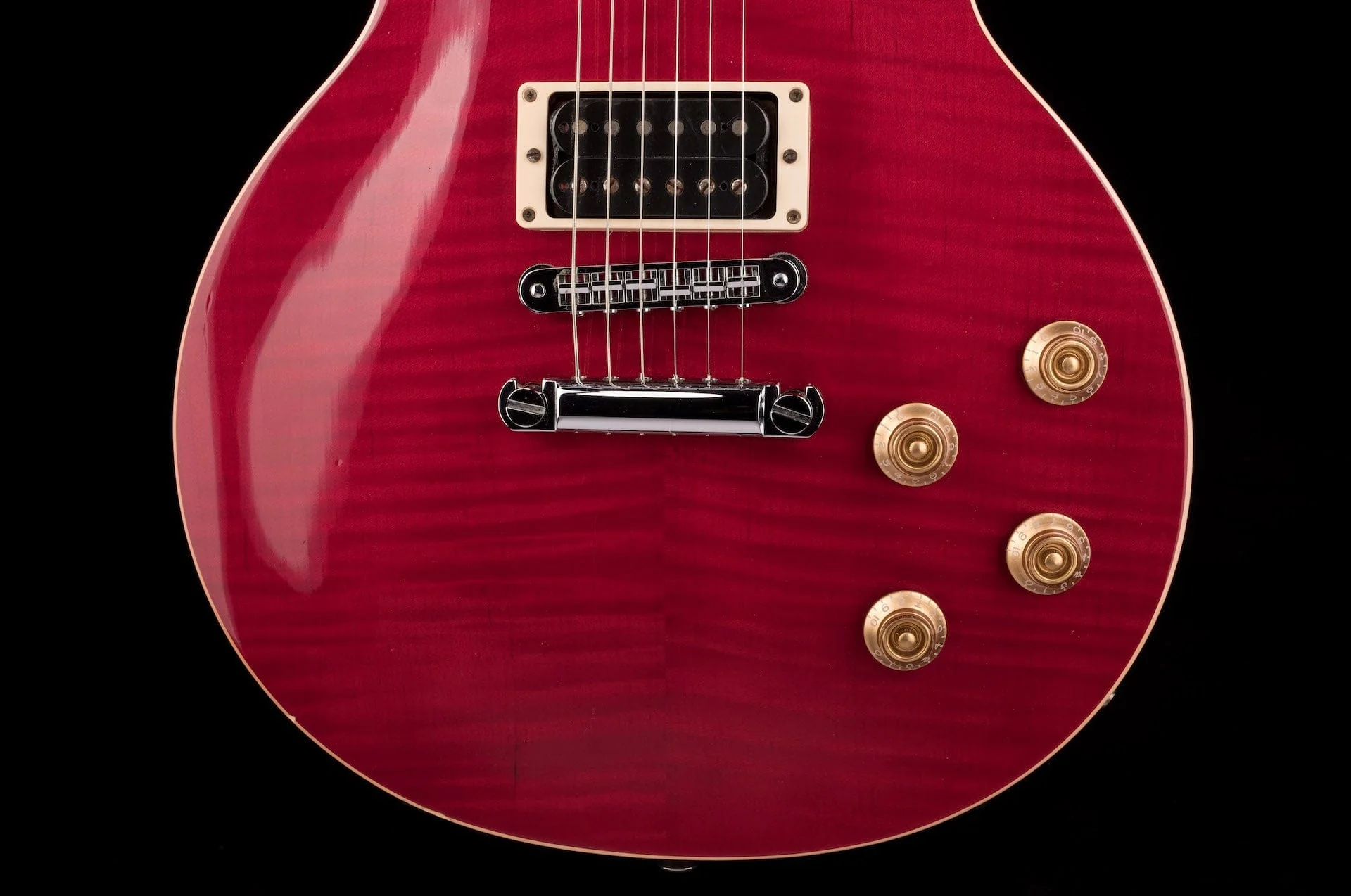 Used Gibson 120th Anniversary Les Paul Standard Plus AAAA Flametop Brilliant Red with OHSC - Image 5