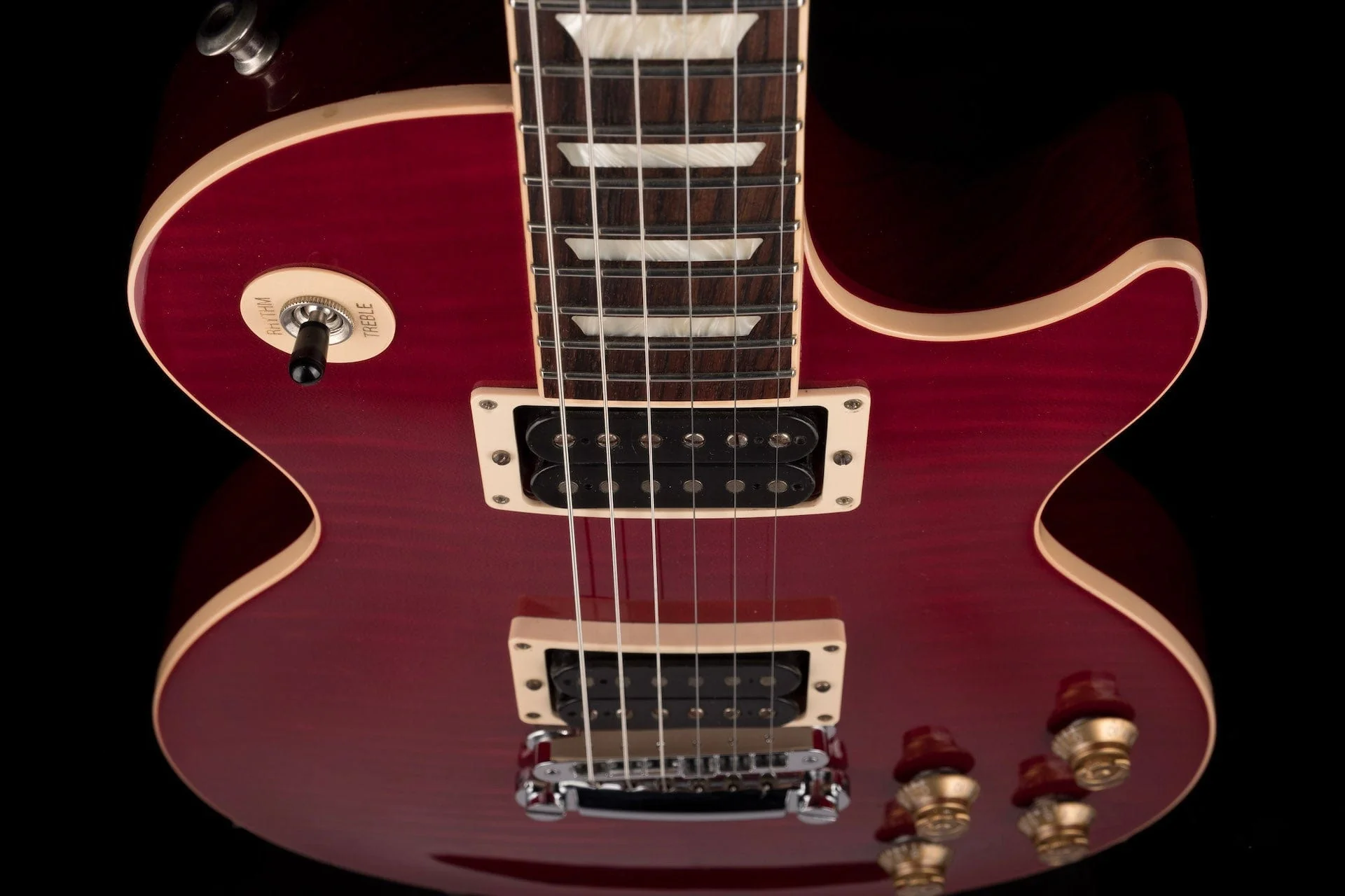 Used Gibson 120th Anniversary Les Paul Standard Plus AAAA Flametop Brilliant Red with OHSC - Image 9