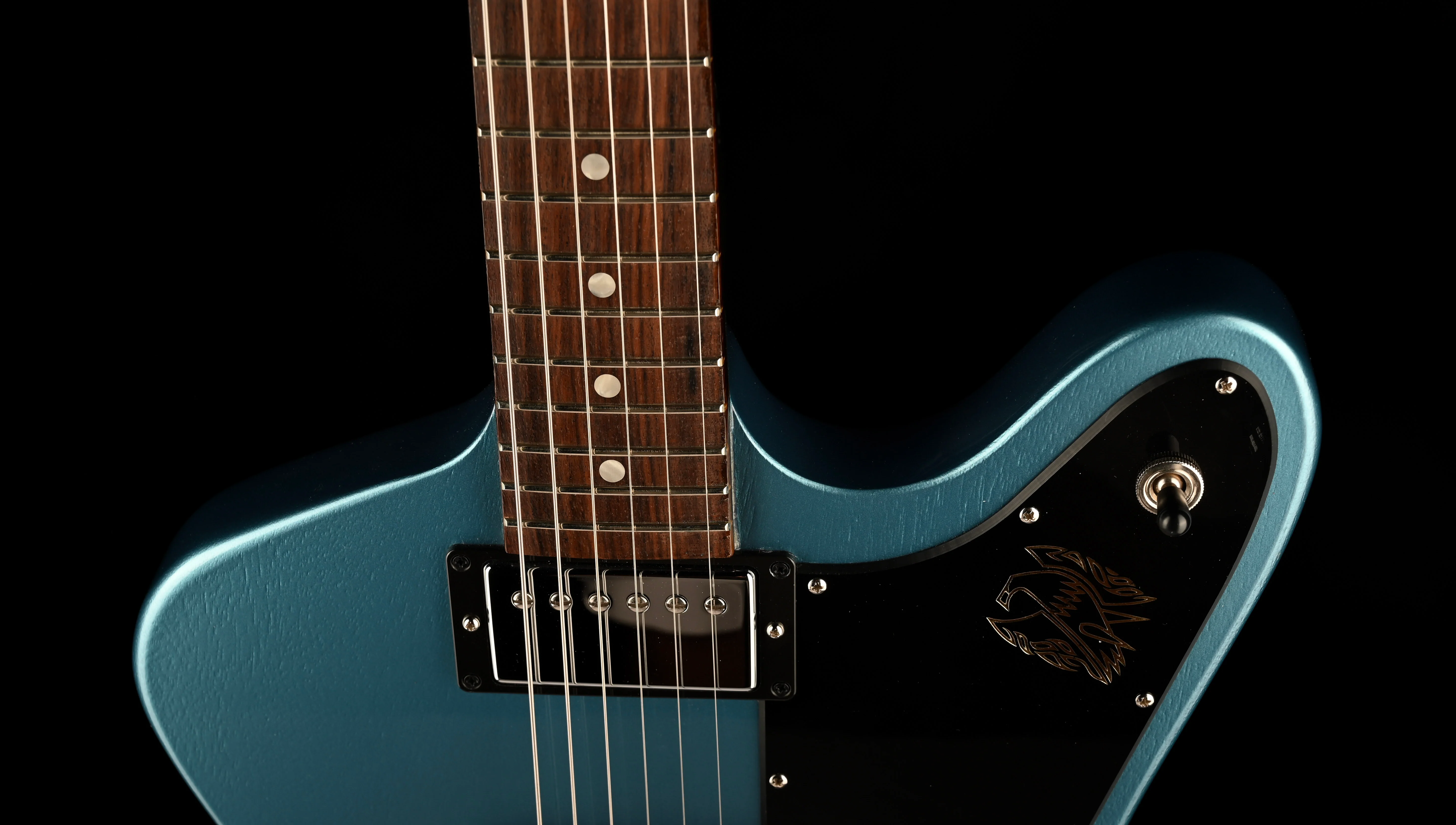 Used 2017 Gibson Firebird Studio Pelham Blue With Gig Bag - Image 3