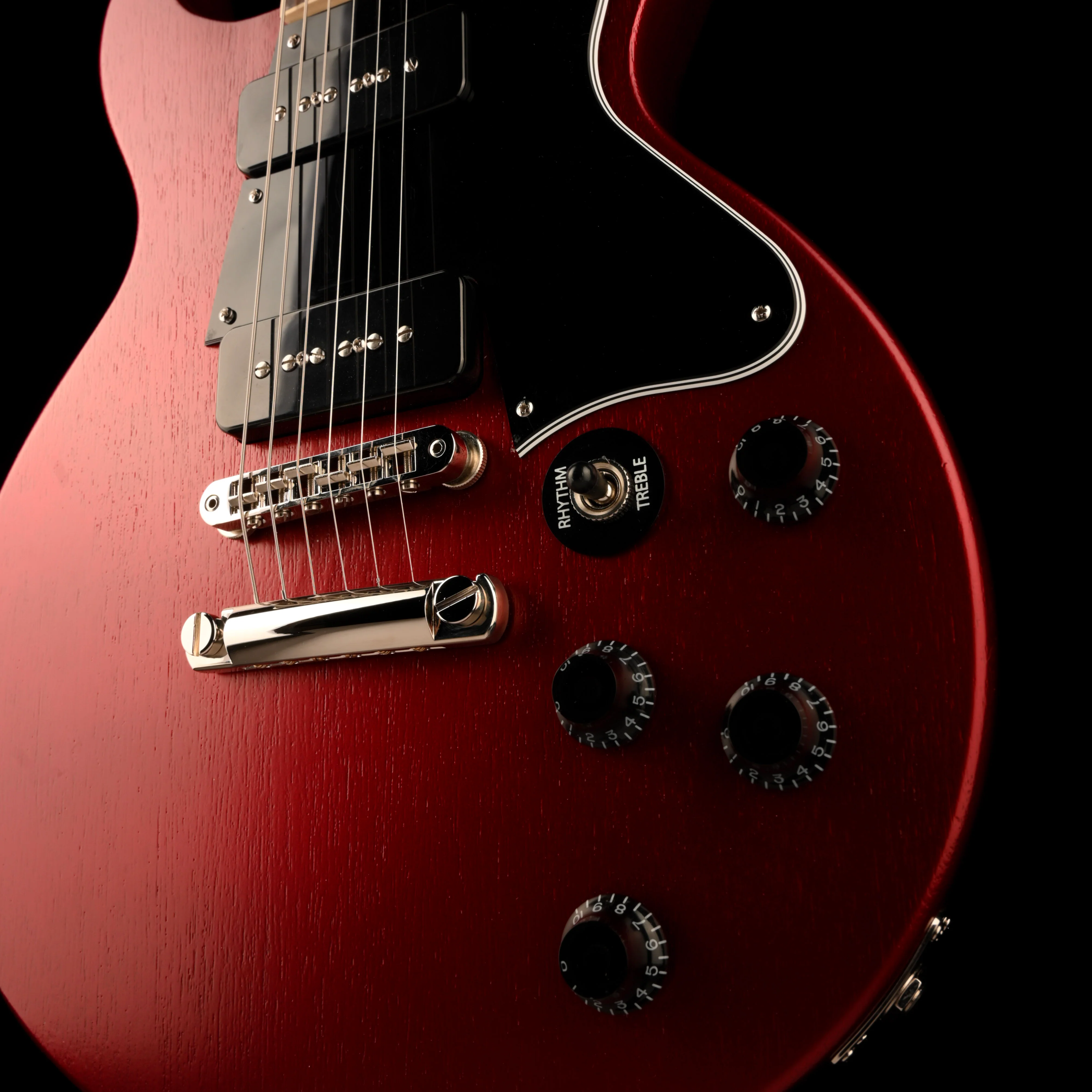 Used 2023 Gibson Rick Beato Les Paul Special Double Cut Sparkling Burgundy Satin with OHSC - Image 5